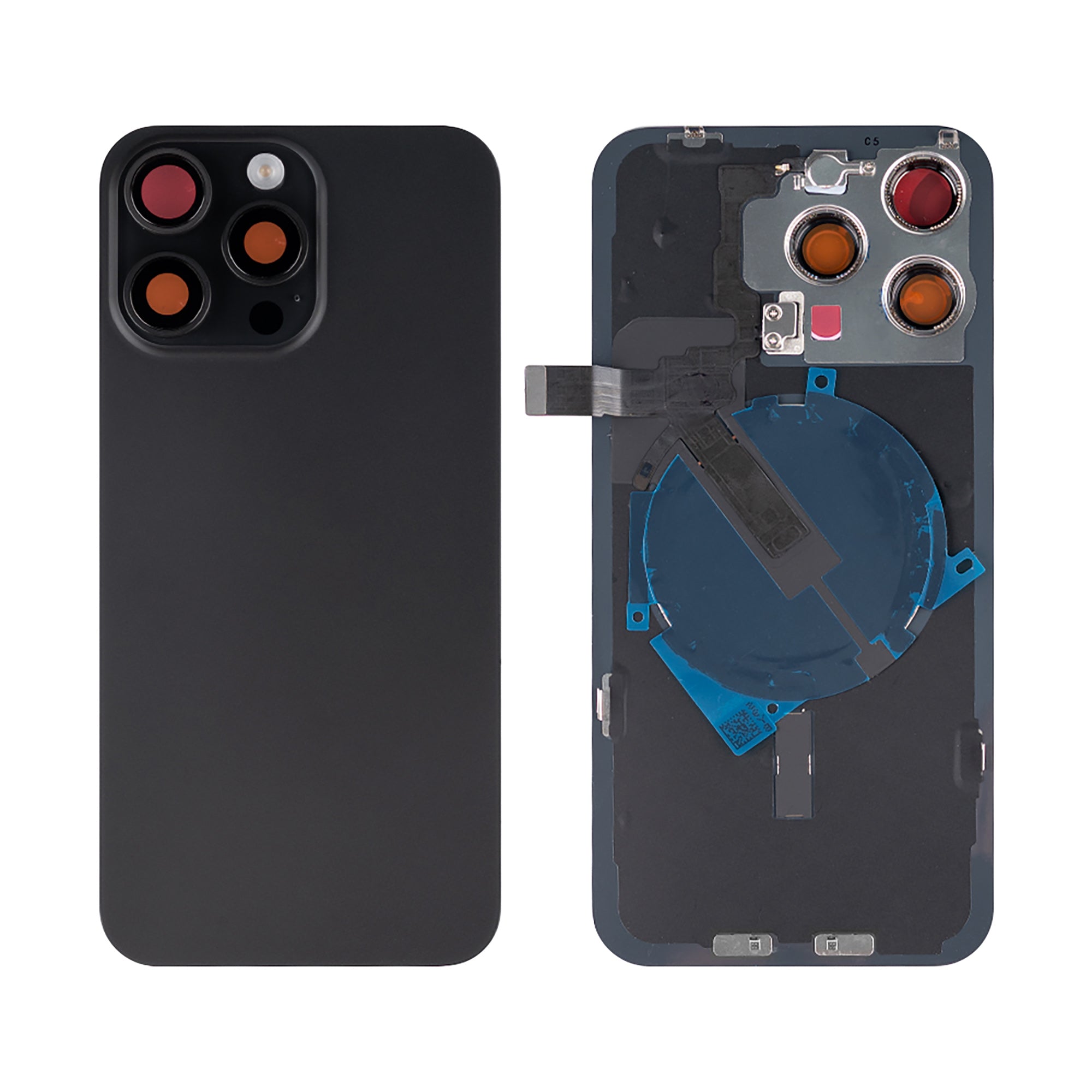 Für Apple iPhone 15 Pro Max kompatibel Rückglas mit NFC und großem Kamerarahmen, Farbe wählbar – Bild 6