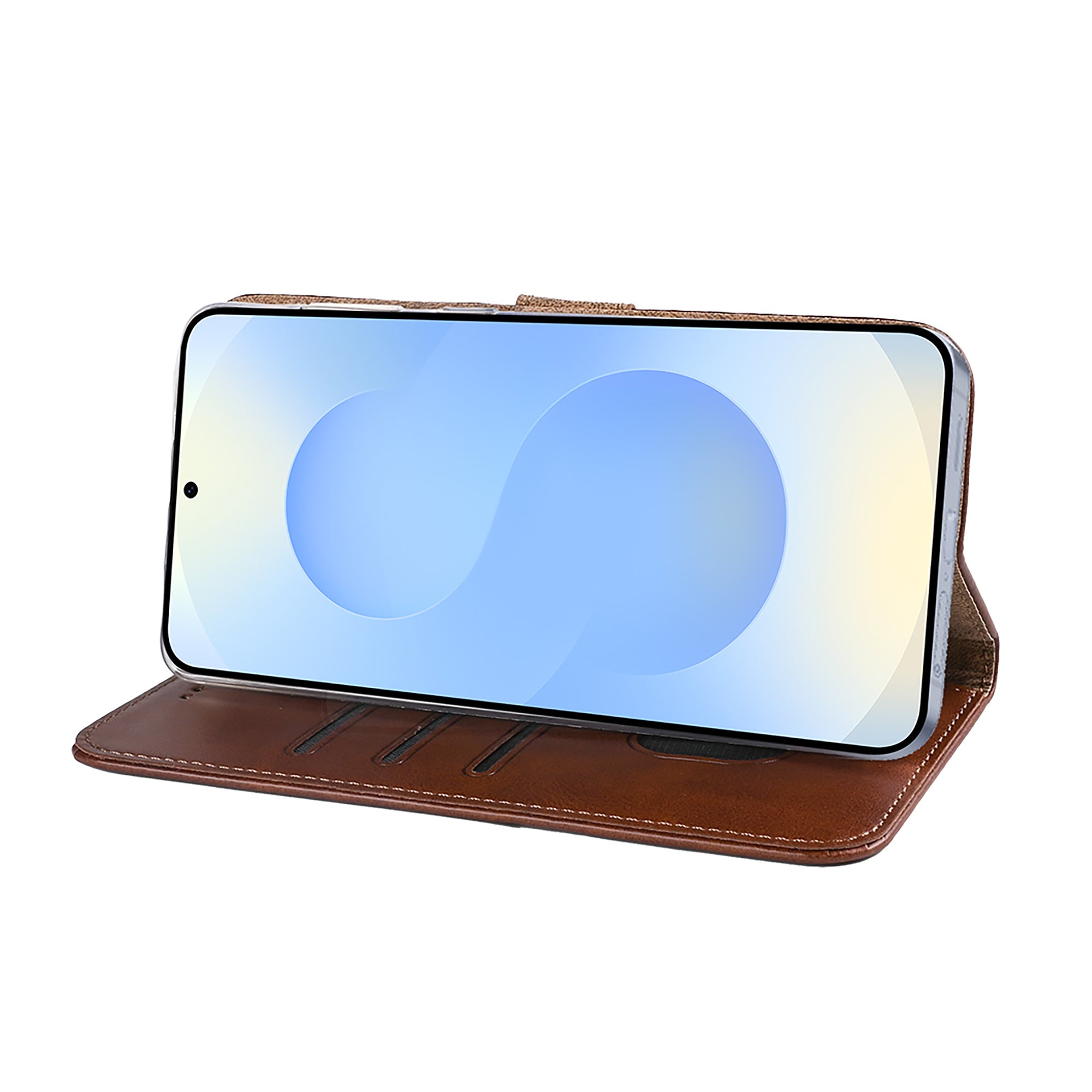 Rixus Buchhülle für Samsung Galaxy S25 Edge Brown – Bild 6