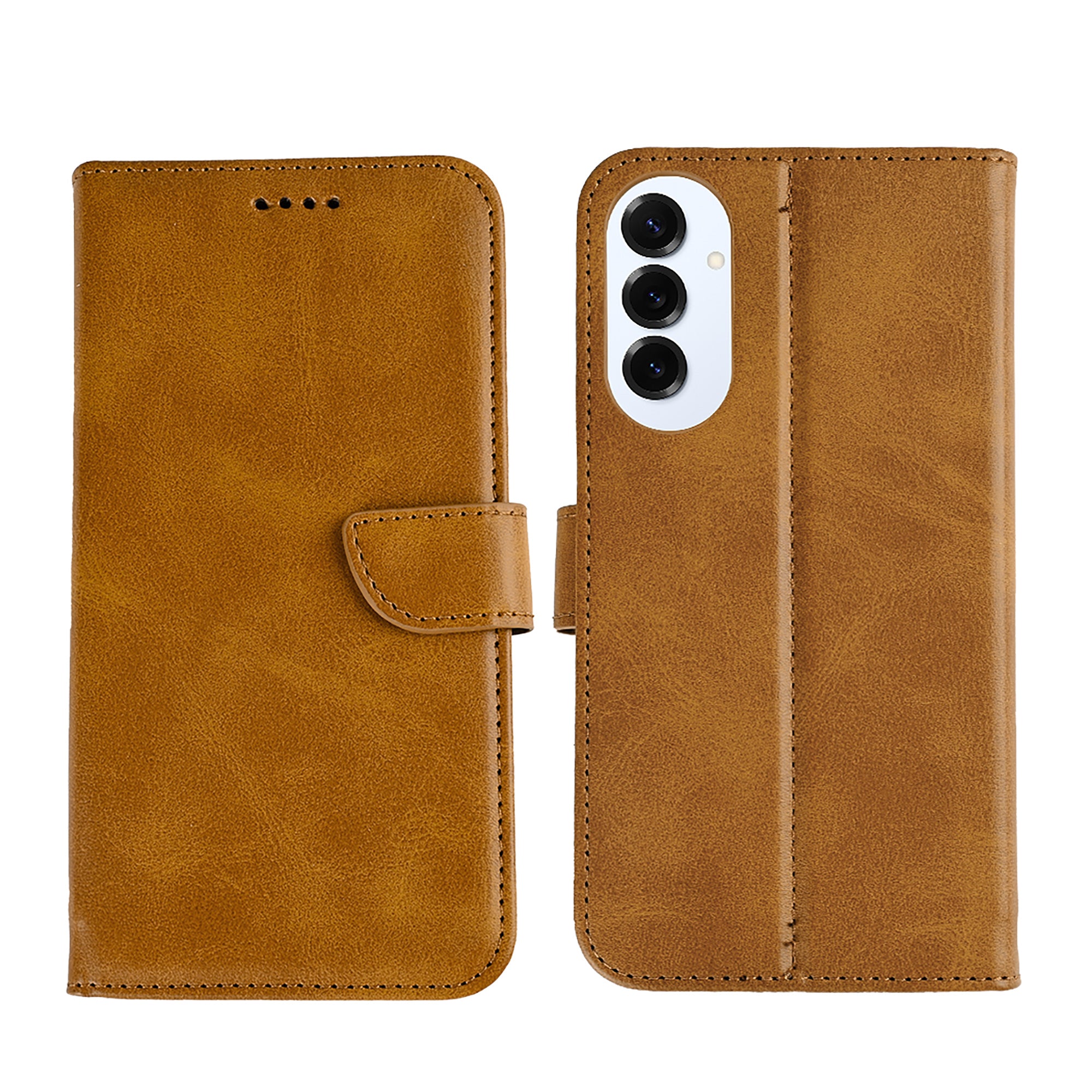 Rixus Buchhülle für Samsung Galaxy S25 Edge Light Brown – Bild 3