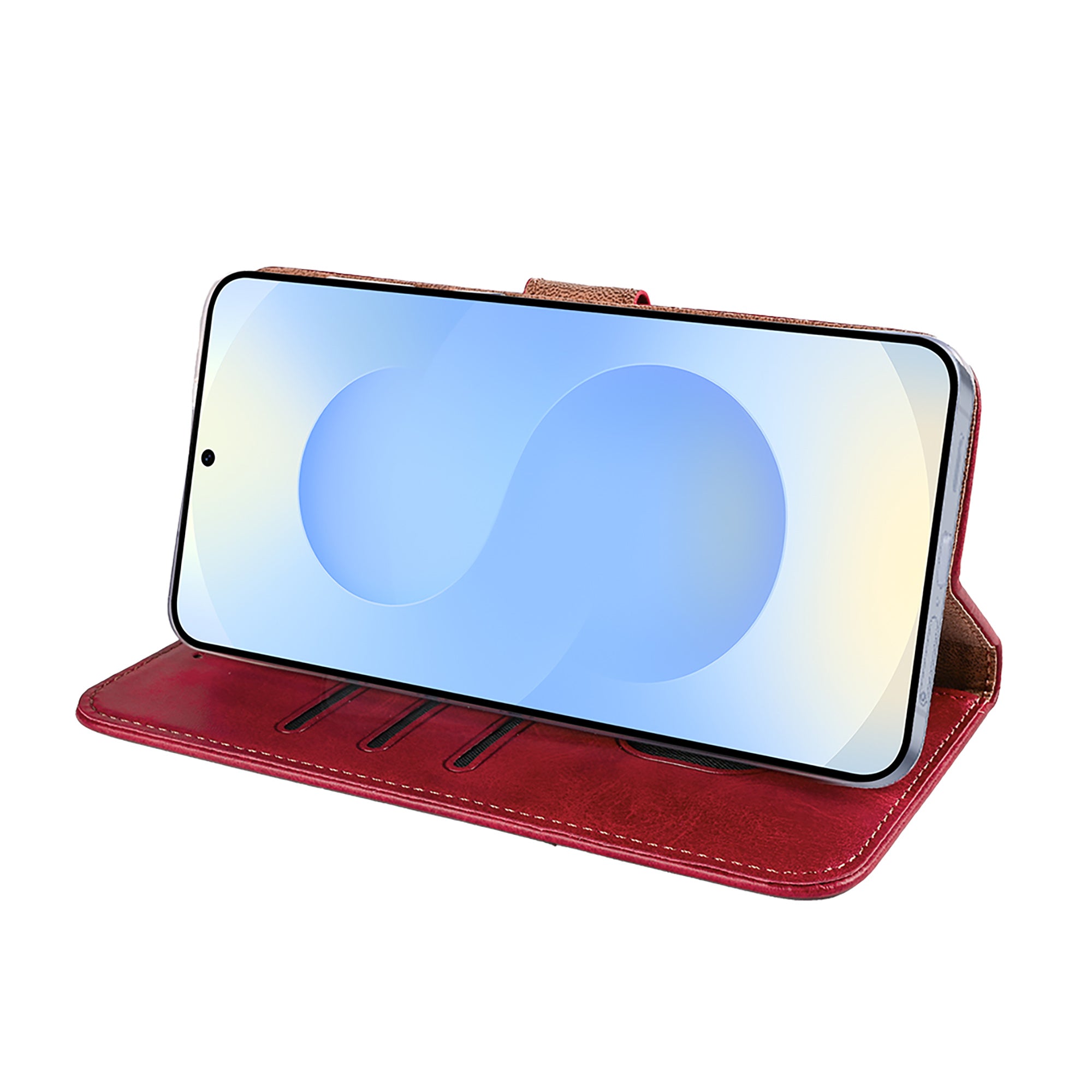 Rixus Buchhülle für Samsung Galaxy S25 Edge Dark Red – Bild 6