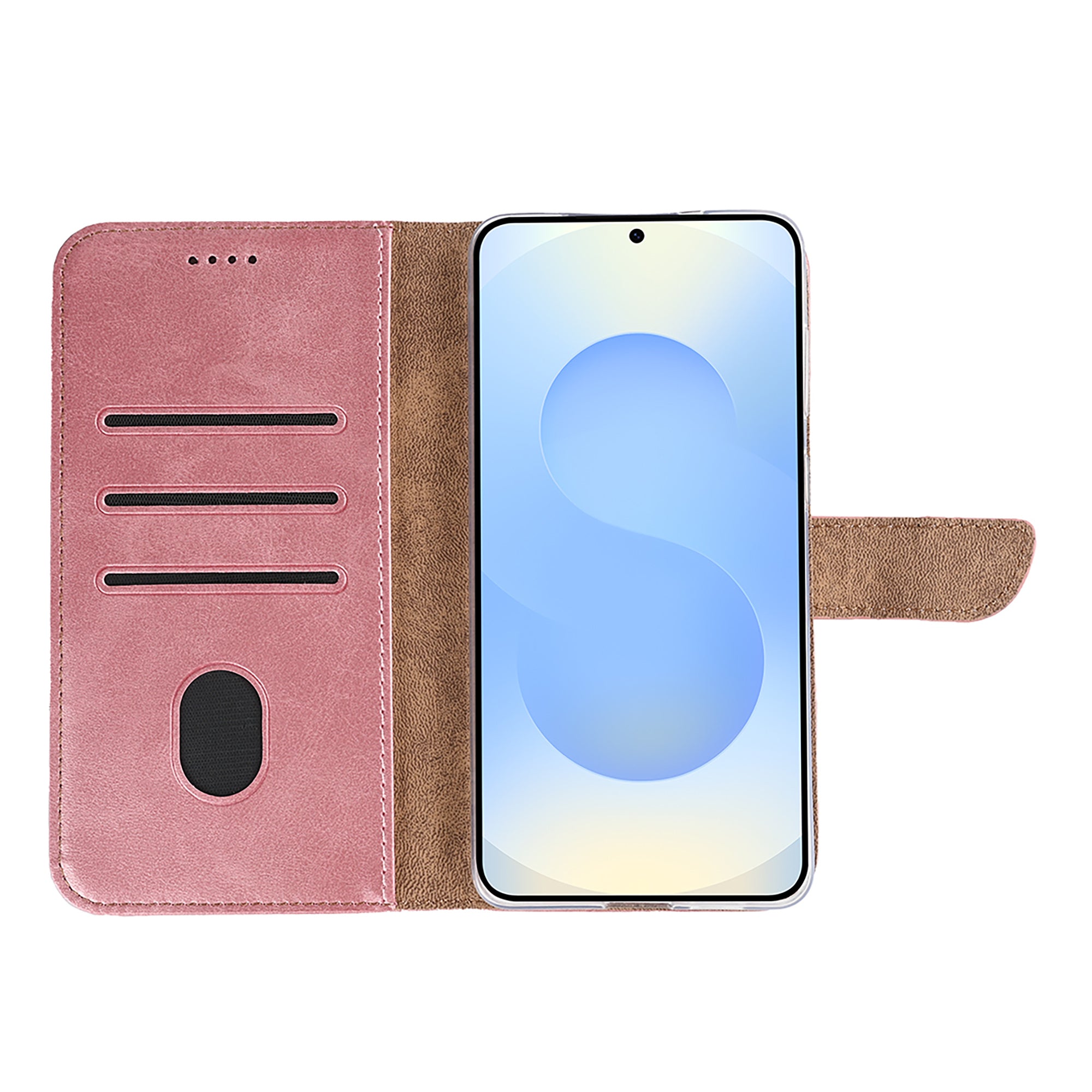 Rixus Buchhülle für Samsung Galaxy S25 Edge Pink – Bild 5
