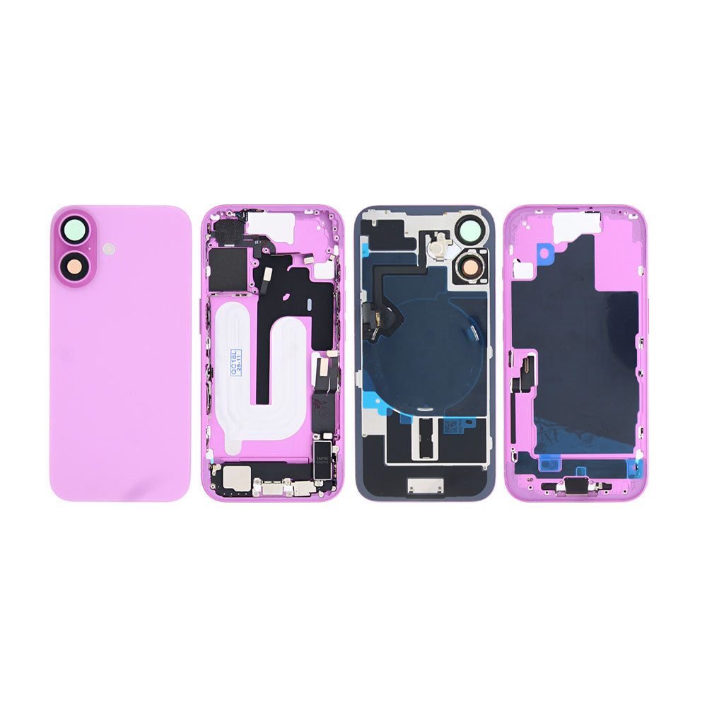 Für Apple iPhone 16 Gehäuse mit Kleinteilen Pink OEM – Bild 3