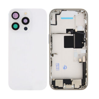 Für Apple iPhone 16 Pro Gehäuse mit Kleinteilen White Titanium OEM