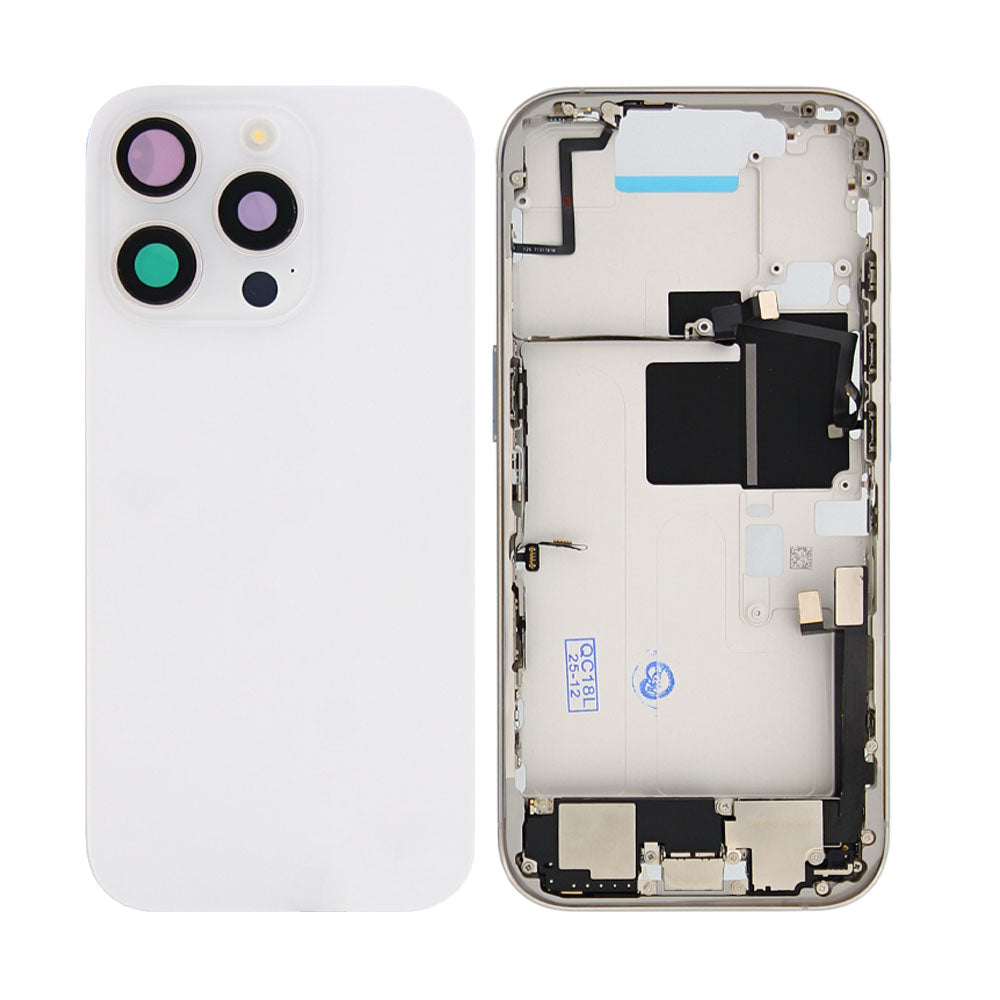Für Apple iPhone 16 Pro Gehäuse mit Kleinteilen White Titanium OEM