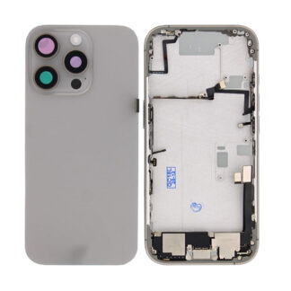 Für Apple iPhone 16 Pro Gehäuse mit Kleinteilen Natural Titanium OEM