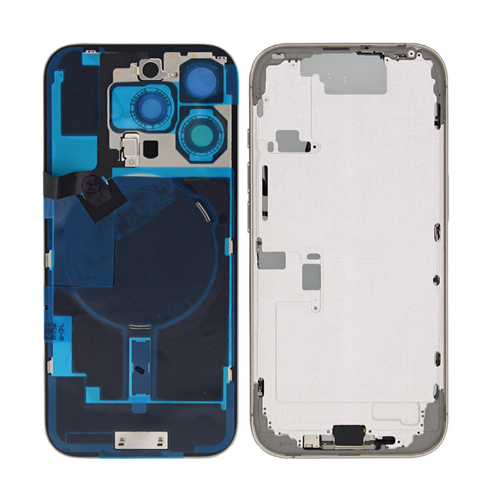 Für Apple iPhone 16 Pro Gehäuse mit Kleinteilen Natural Titanium OEM – Bild 2
