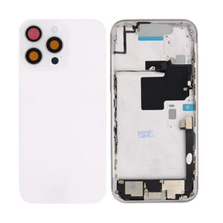 Für Apple iPhone 16 Pro Max Gehäuse mit Kleinteilen White Titanium OEM