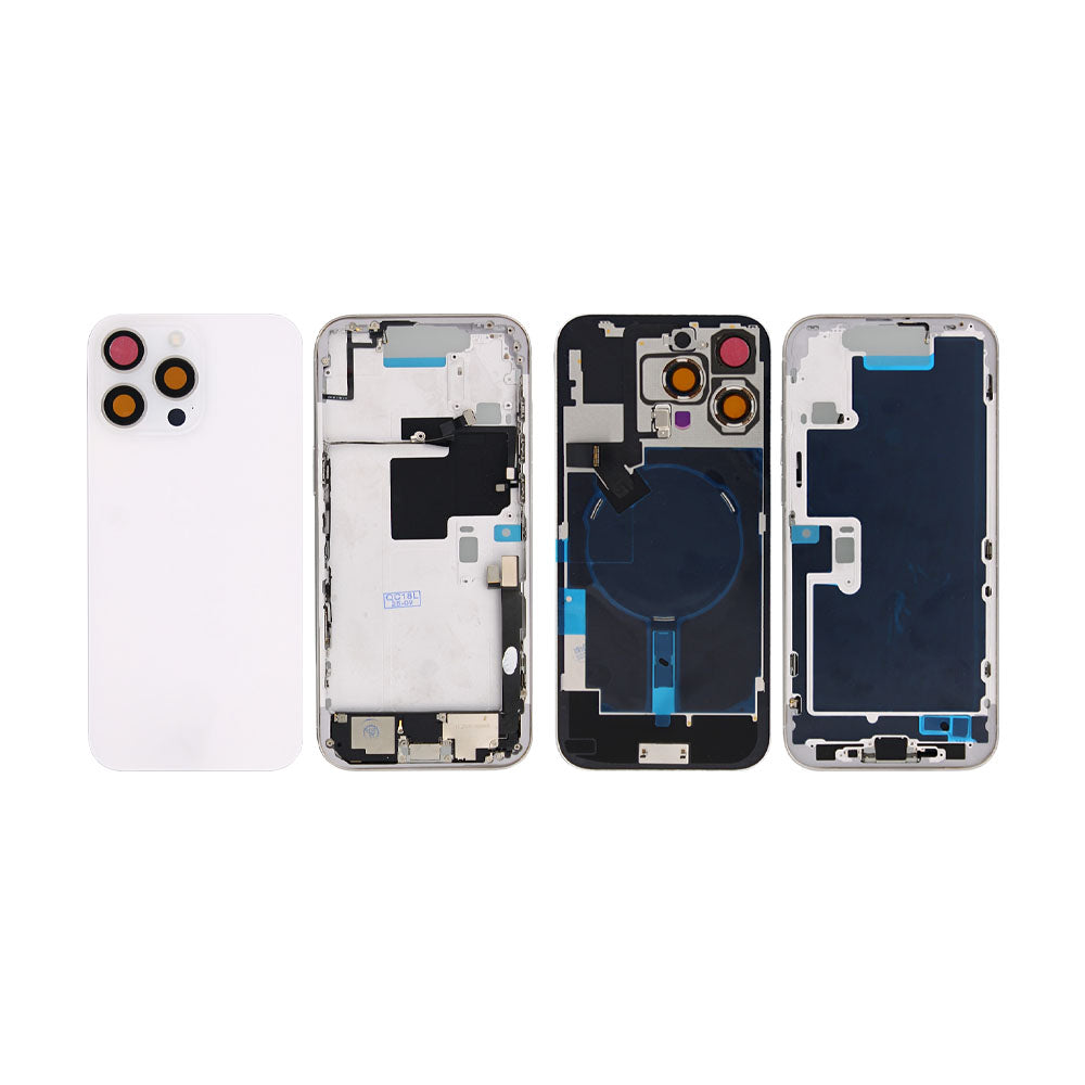 Für Apple iPhone 16 Pro Max Gehäuse mit Kleinteilen White Titanium OEM – Bild 3