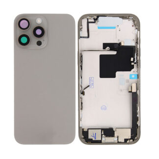 Für Apple iPhone 16 Pro Max Gehäuse mit Kleinteilen Natural Titanium OEM