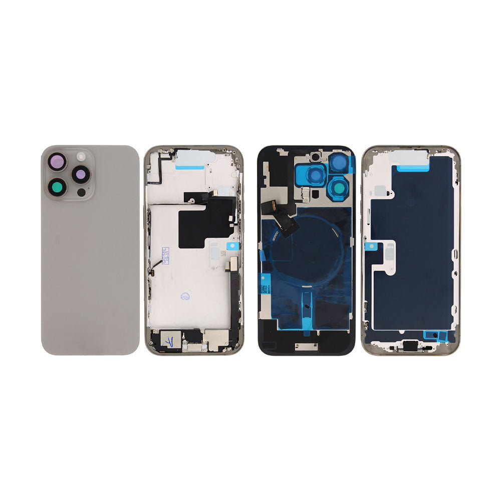 Für Apple iPhone 16 Pro Max Gehäuse mit Kleinteilen Natural Titanium OEM – Bild 3