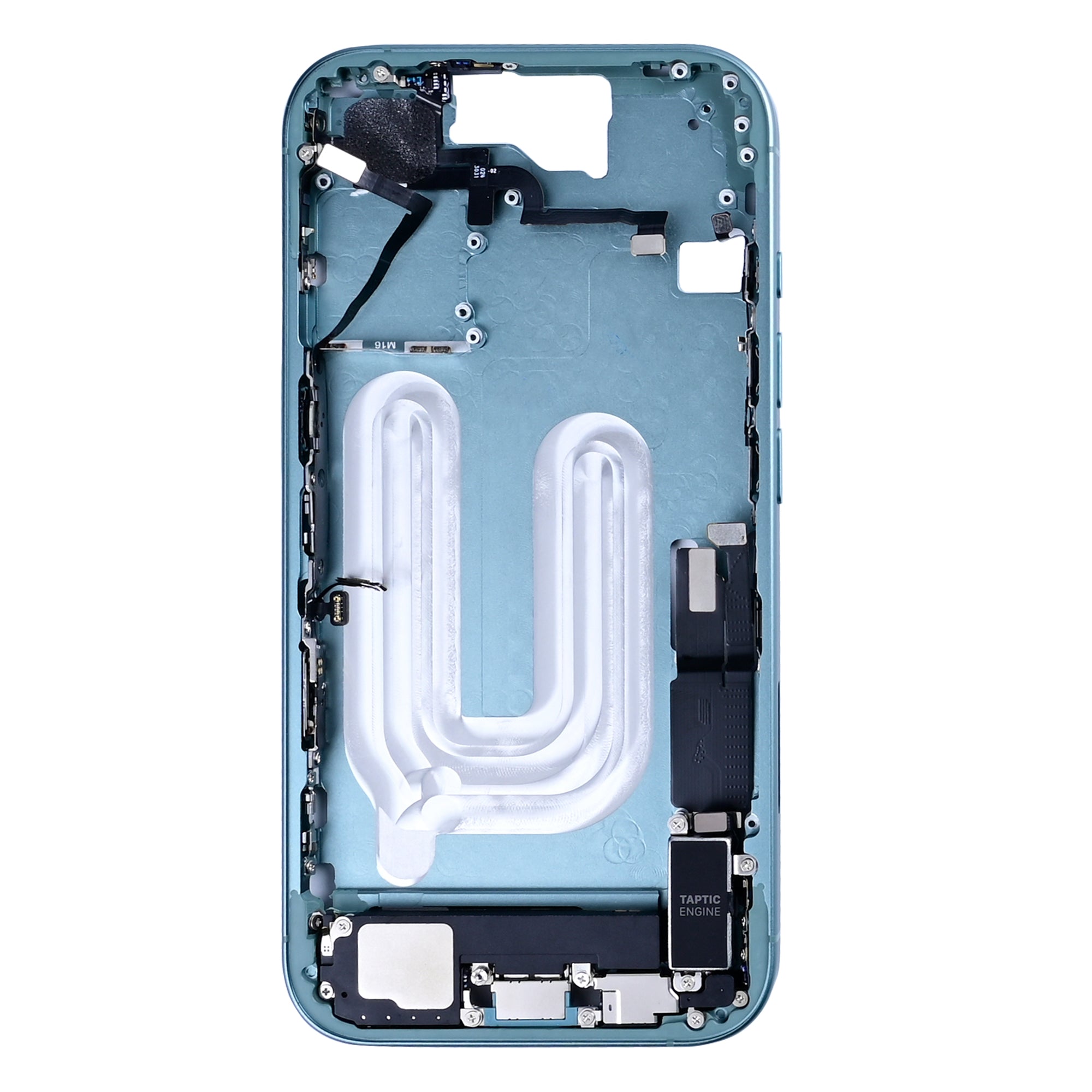 Für Apple iPhone 16 Middle Rahmen Teal OEM