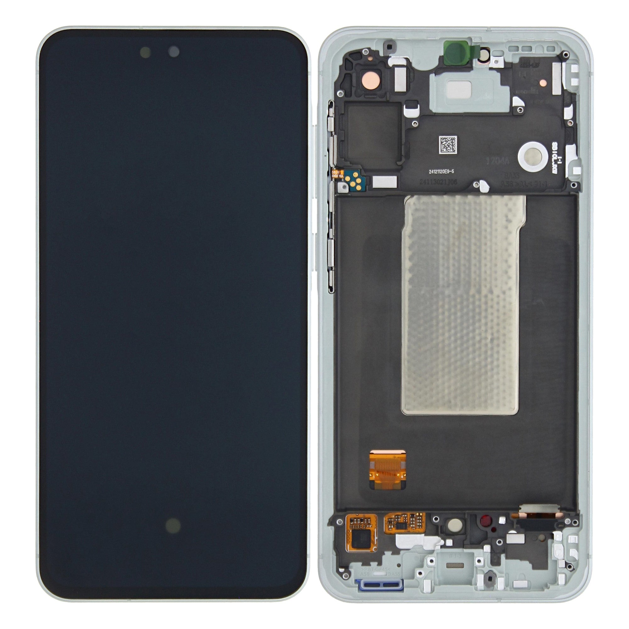 Samsung Galaxy A56 A566B Original vormontiert Display mit Rahmen Olive – Bild 4