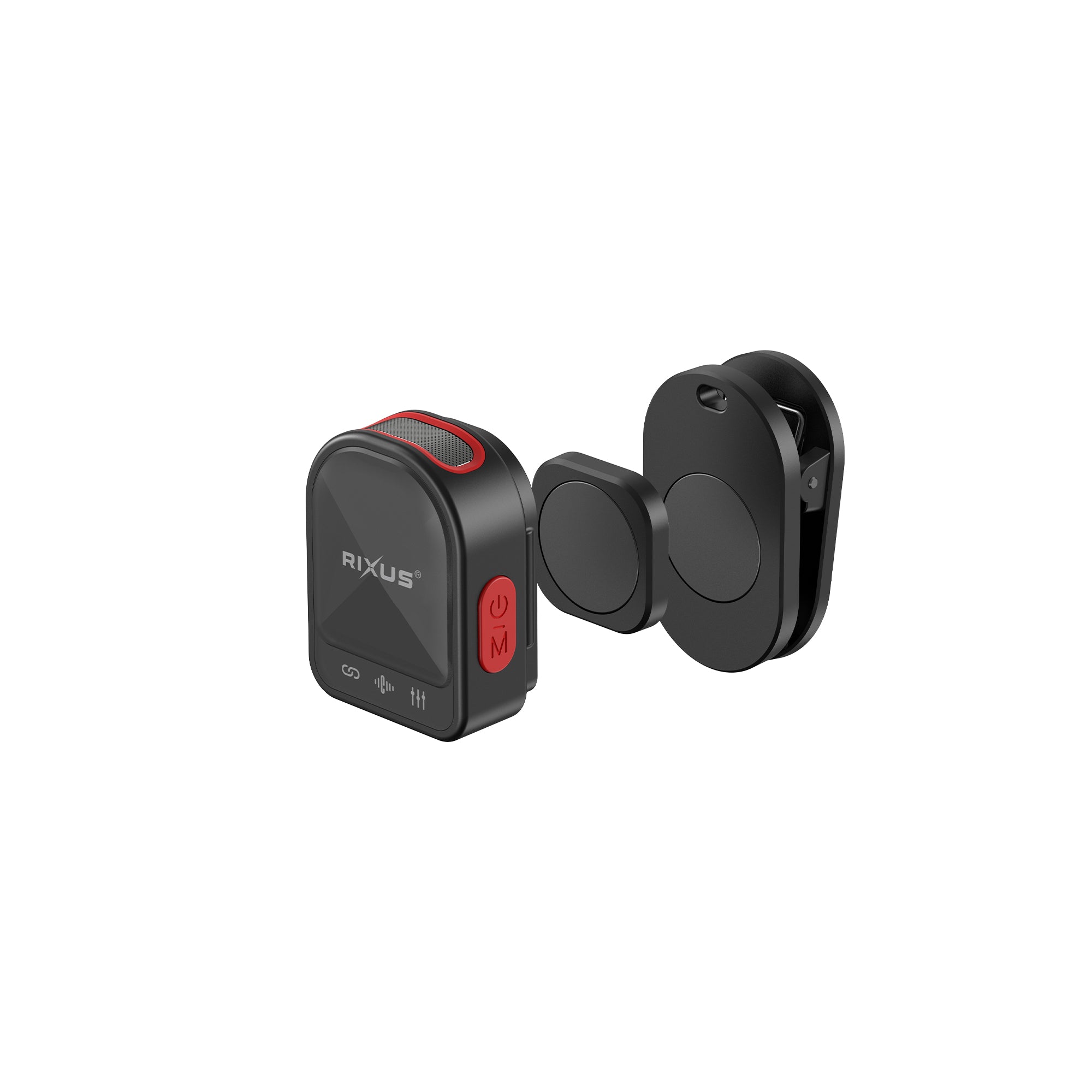 Rixus RXMIC03 Mini Wireless Microphone für Live Stream und Video Recording Black – Bild 3