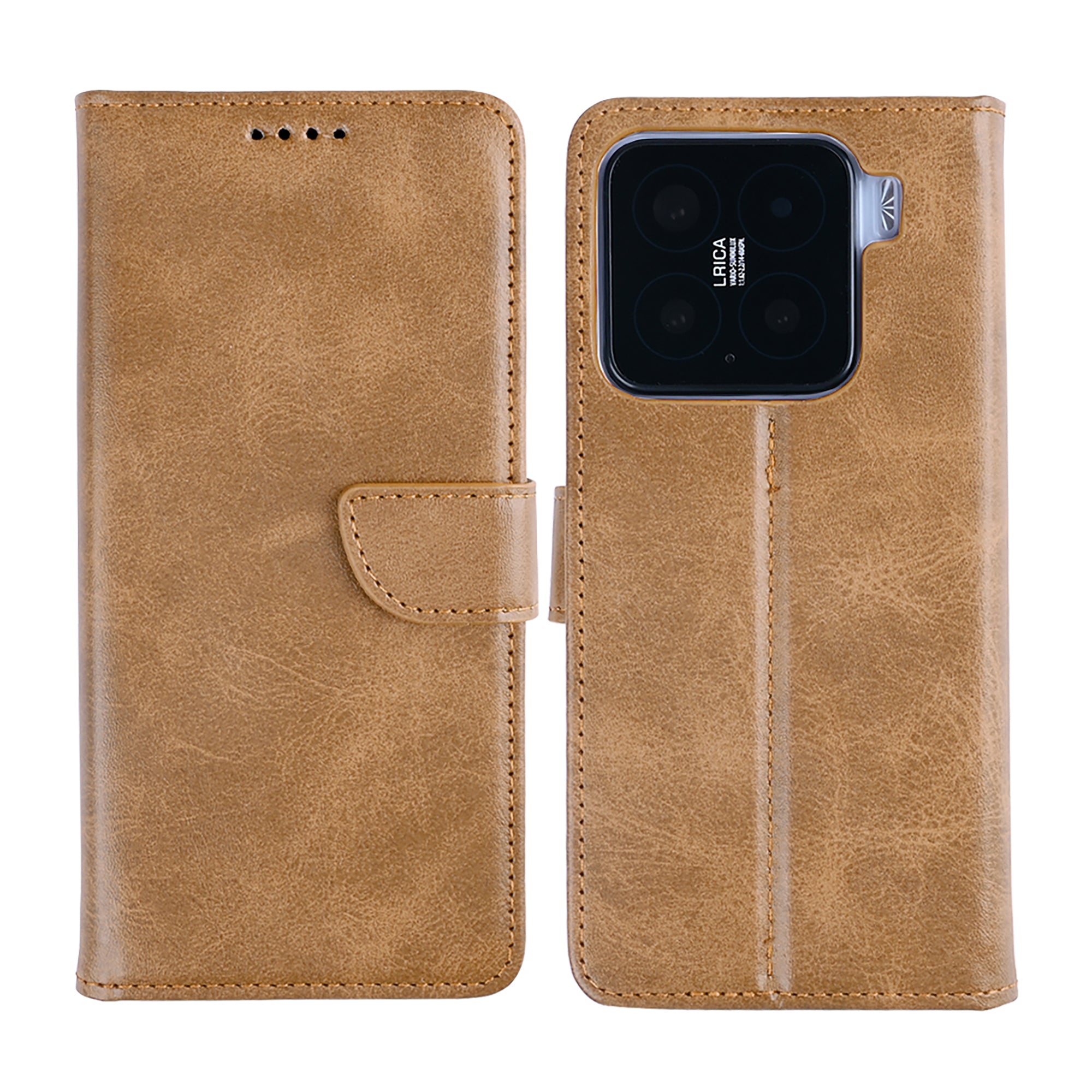 Rixus Buchhülle für Xiaomi 15 Light Brown – Bild 4