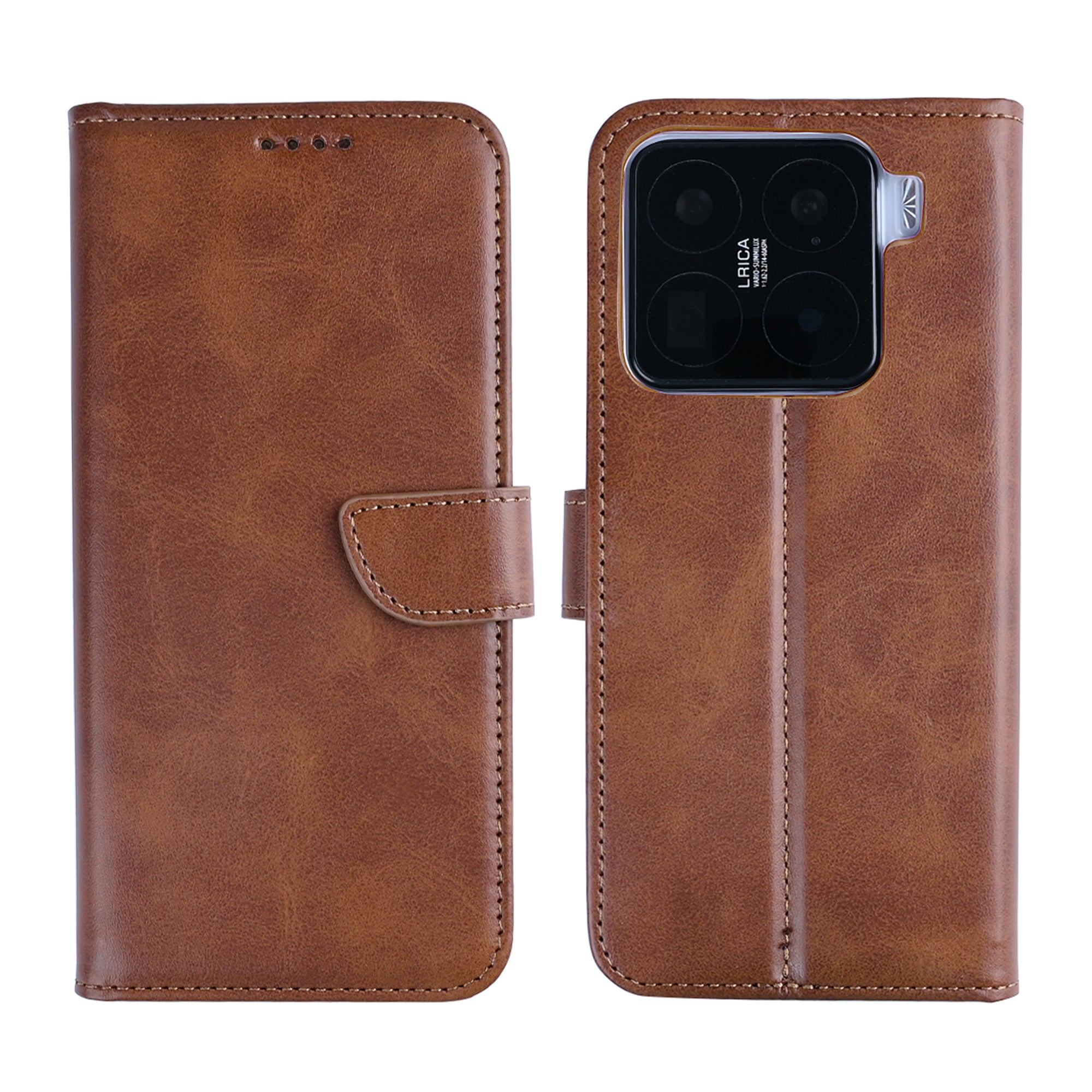 Rixus Buchhülle für Xiaomi 15 Pro Brown – Bild 3