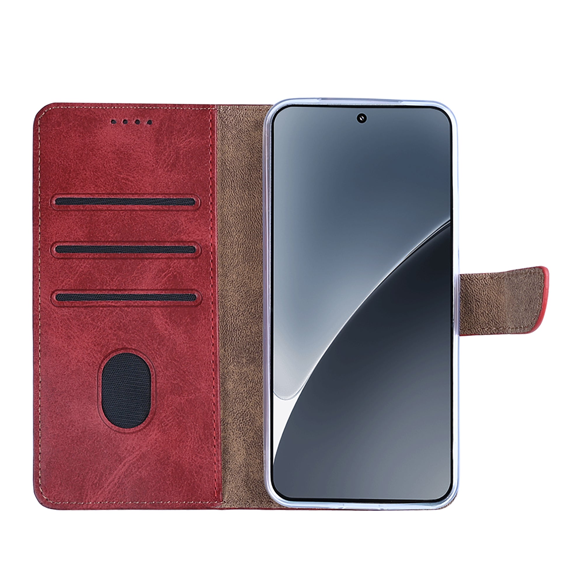 Rixus Buchhülle für Xiaomi 15 Pro Dark Red – Bild 5