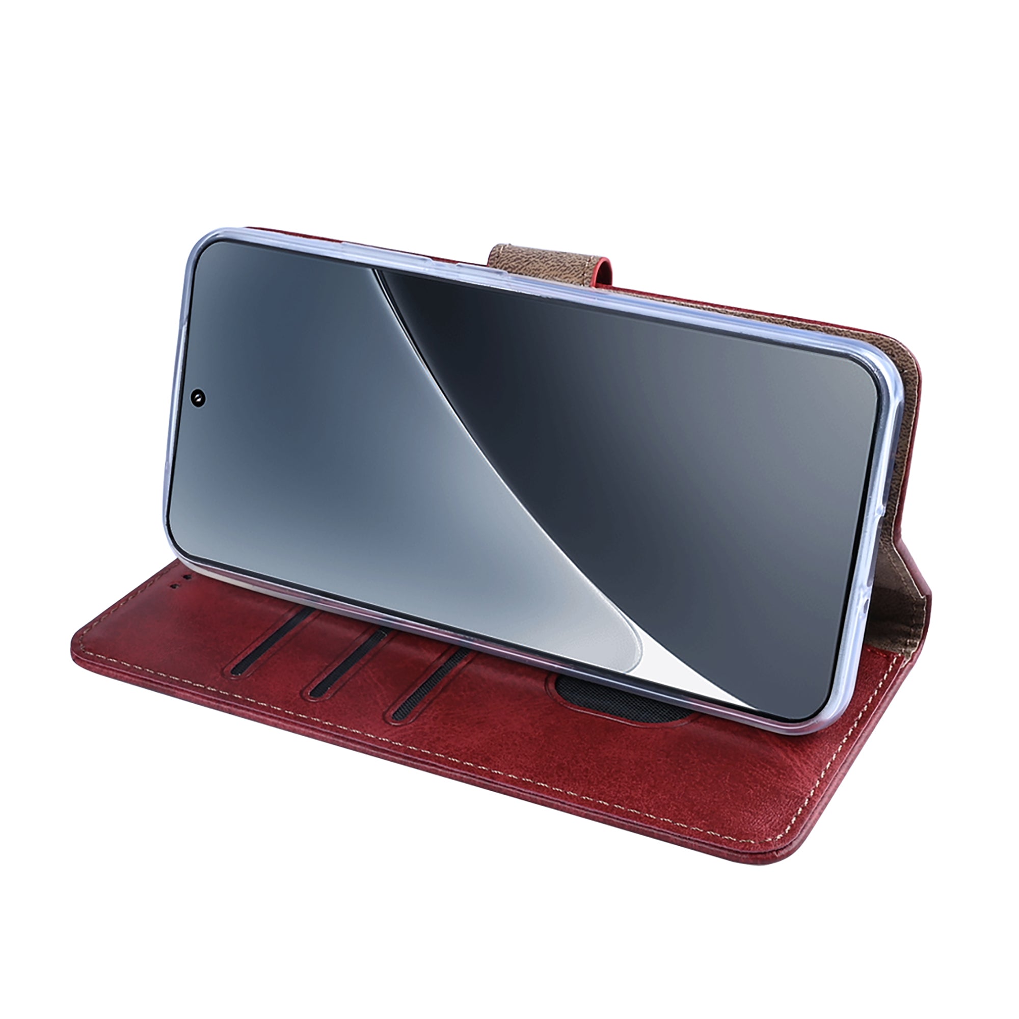 Rixus Buchhülle für Xiaomi 15 Pro Dark Red – Bild 6
