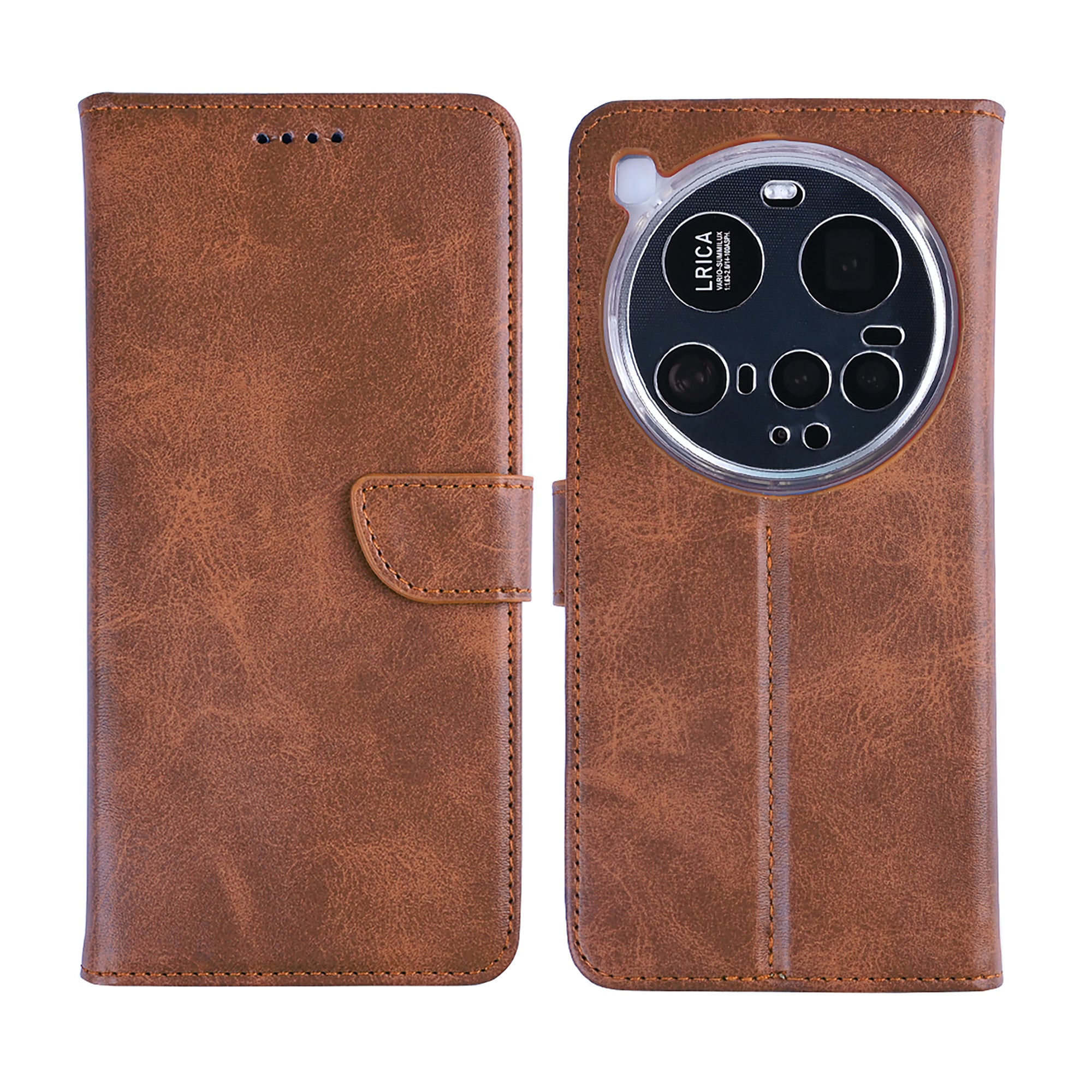 Rixus Buchhülle für Xiaomi 15 Ultra Brown – Bild 3