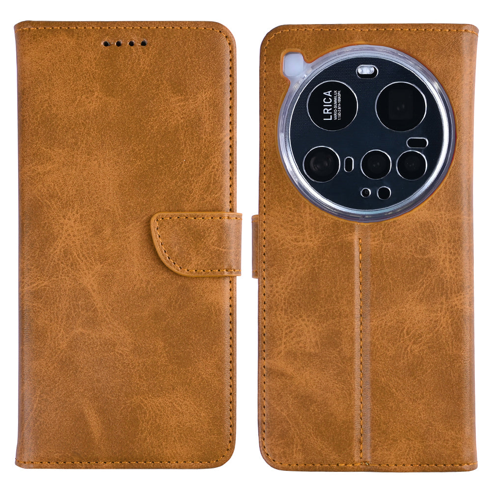 Rixus Buchhülle für Xiaomi 15 Ultra Light Brown – Bild 3