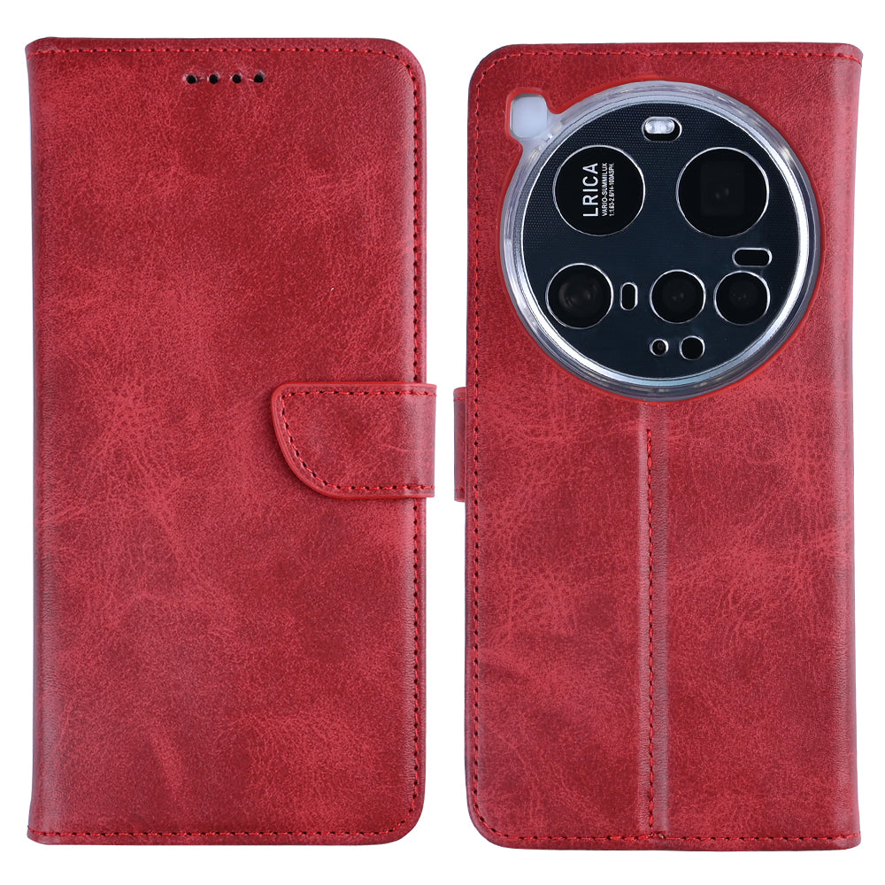 Rixus Buchhülle für Xiaomi 15 Ultra Dark Red – Bild 3