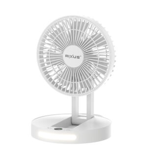 Rixus RXBF03 Portable Desktop Akku Fan White
