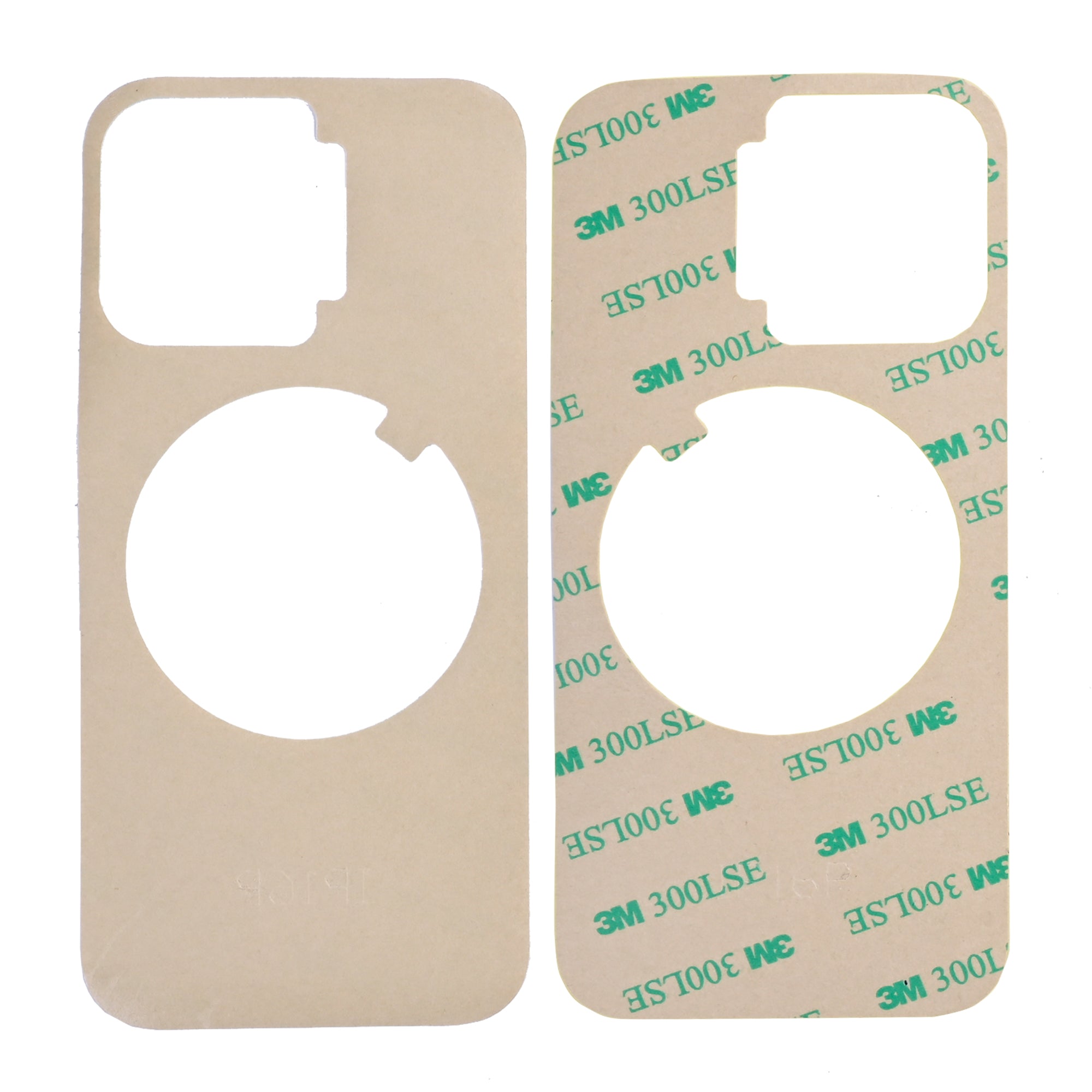 Für Apple iPhone 16 Pro Akkudeckel Klebefolie kompatibel (10er-Pack) – Bild 3