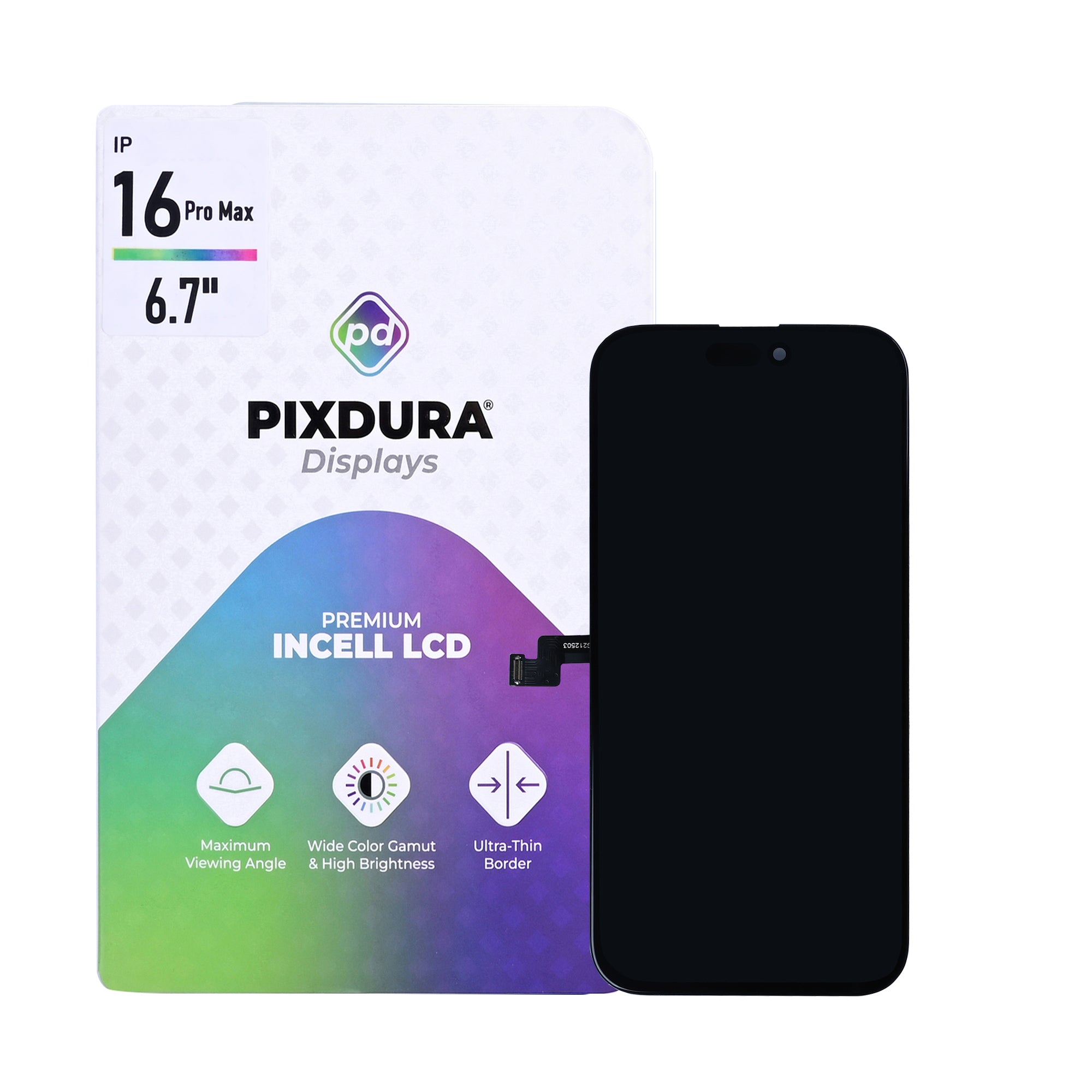 PIXDURA Display für iPhone 16 Pro Max InCell Premium 120Hz Touchscreen – Bild 2