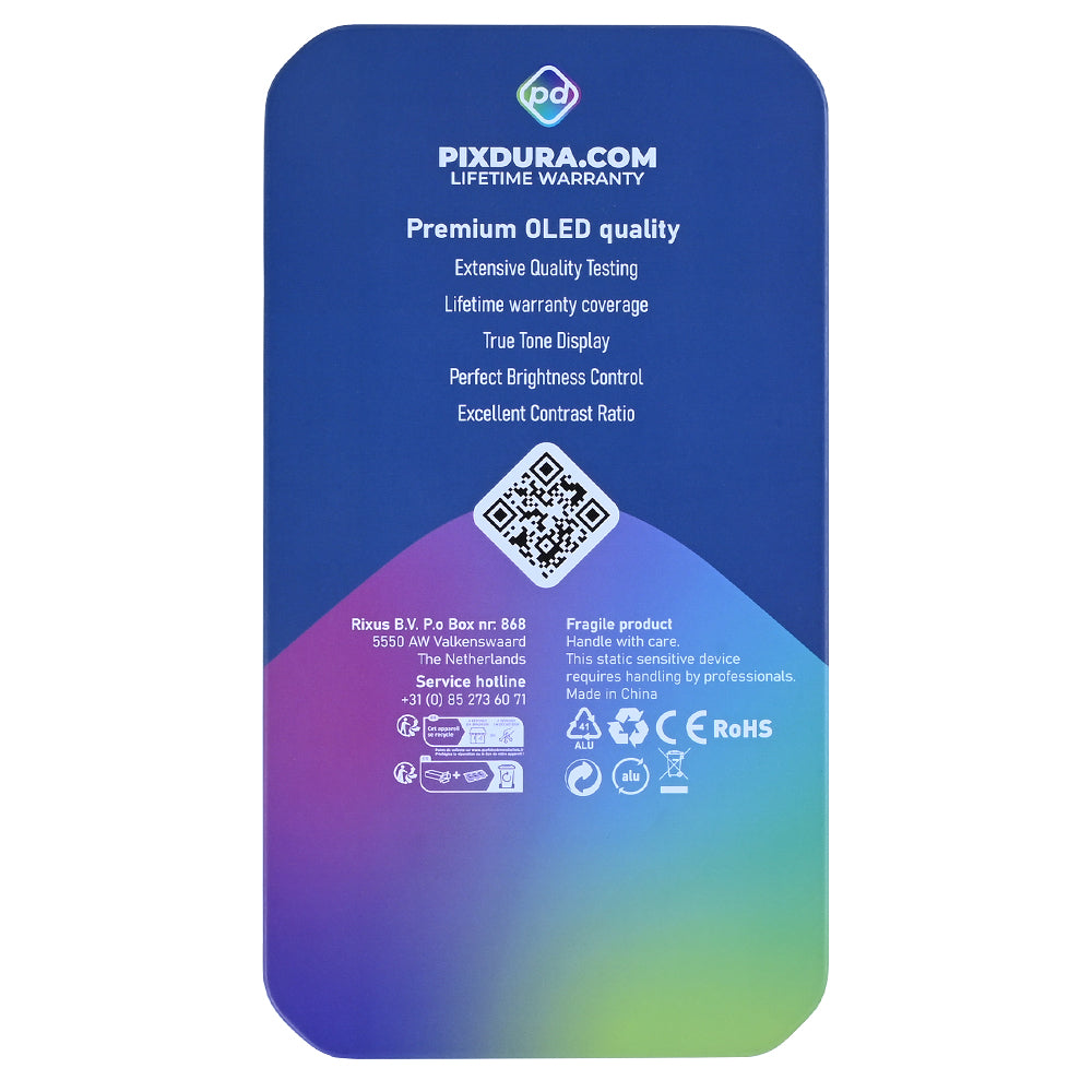 PIXDURA Display für iPhone 16e / 17e Soft OLED Premium 60Hz Touchscreen – Bild 7