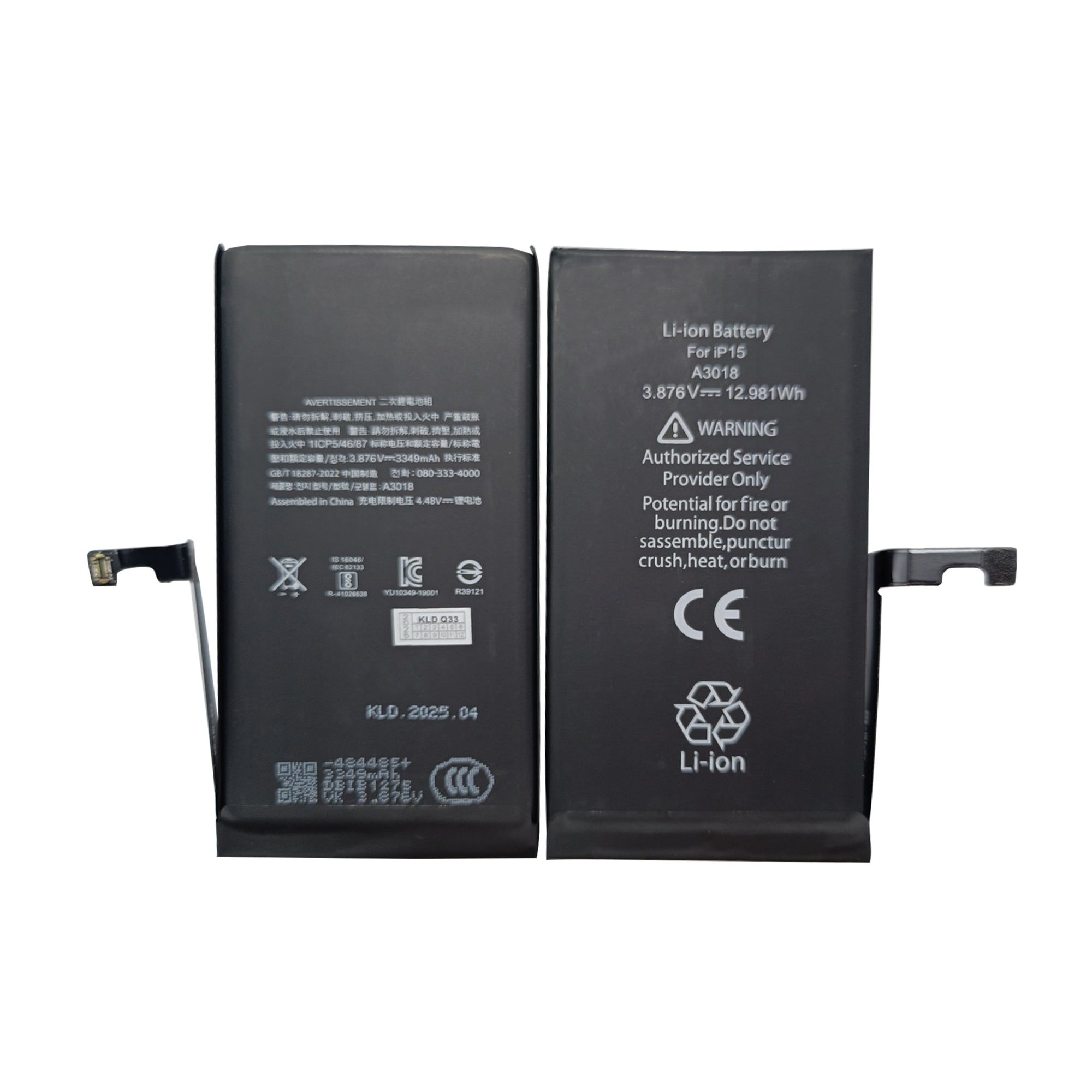 Für Apple iPhone 15 Run Diagnostics Akku OEM – Bild 3