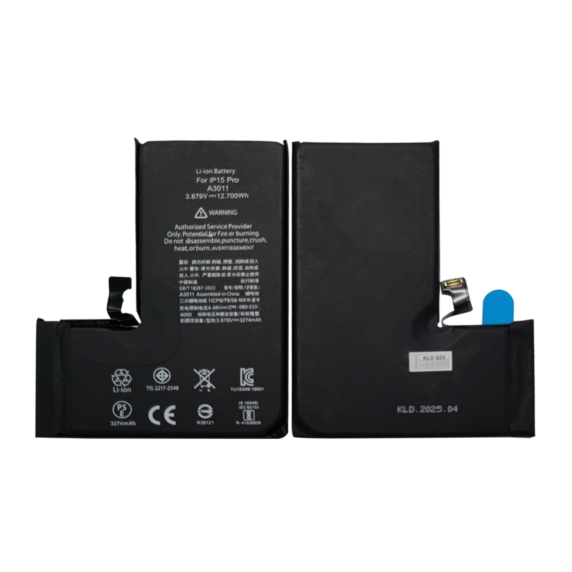 Für Apple iPhone 15 Pro Run Diagnostics Akku OEM – Bild 3