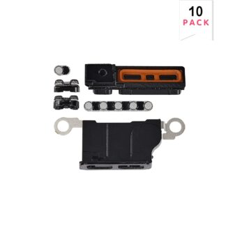 Für Apple iPhone 16 Pro Max Lautsprecher und Microphone Mesh Set Black Titanium kompatibel (10er-Pack)