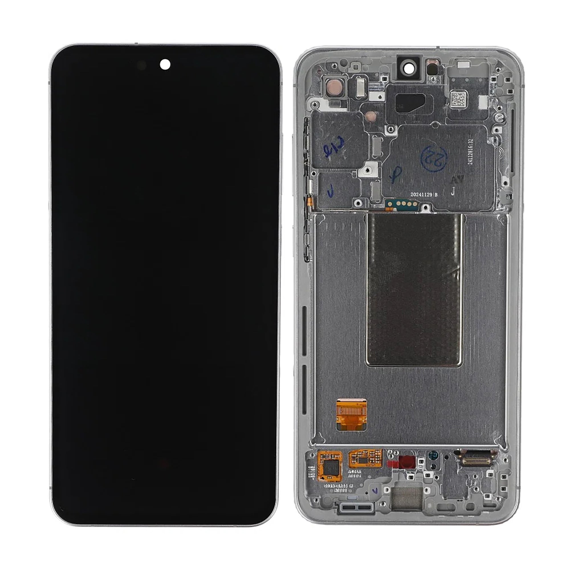 Samsung Original Service Pack Display Galaxy S24 FE S721B mit Rahmen Silber – Bild 4
