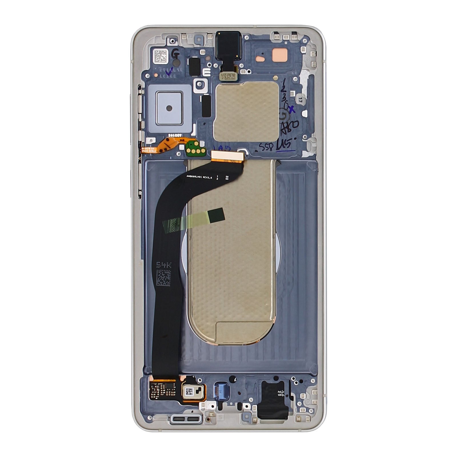 Samsung Galaxy S25 Edge S937B Display und Touchscreen-Digitizer mit Rahmen Titanium Silver Service Pack – Bild 3