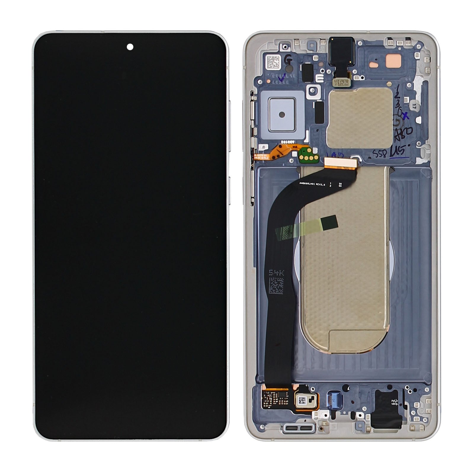 Samsung Galaxy S25 Edge S937B Display und Touchscreen-Digitizer mit Rahmen Titanium Silver Service Pack – Bild 5
