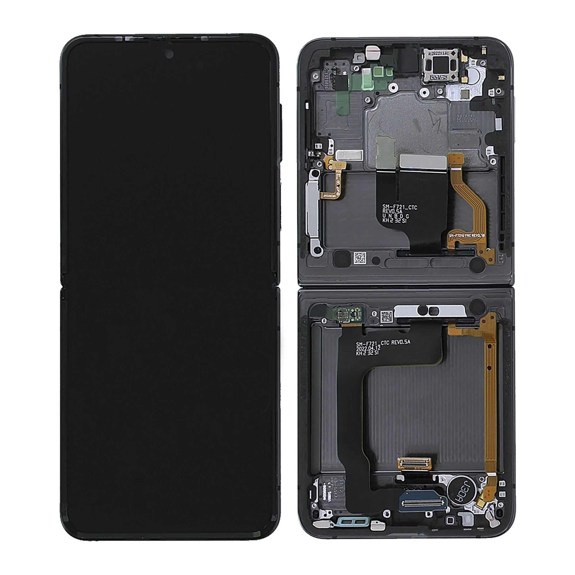Samsung Galaxy Z Flip4 5G Main F721B Original Servicepack Display Rahmen Schwarz – Bild 4