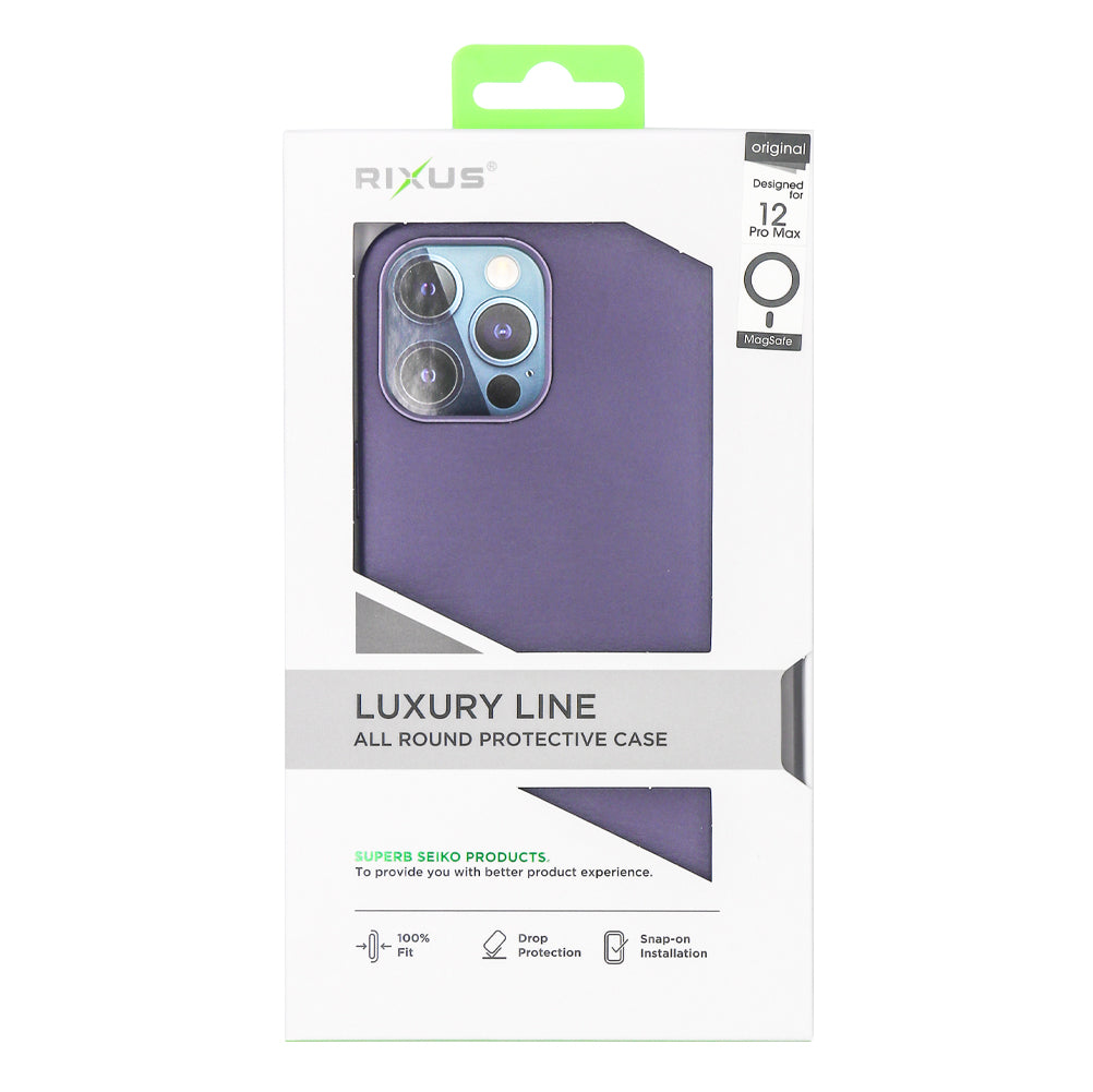 Rixus Classic 02 Hülle mit MagSafe kompatibel für Apple iPhone 12 Pro Max Purple – Bild 4