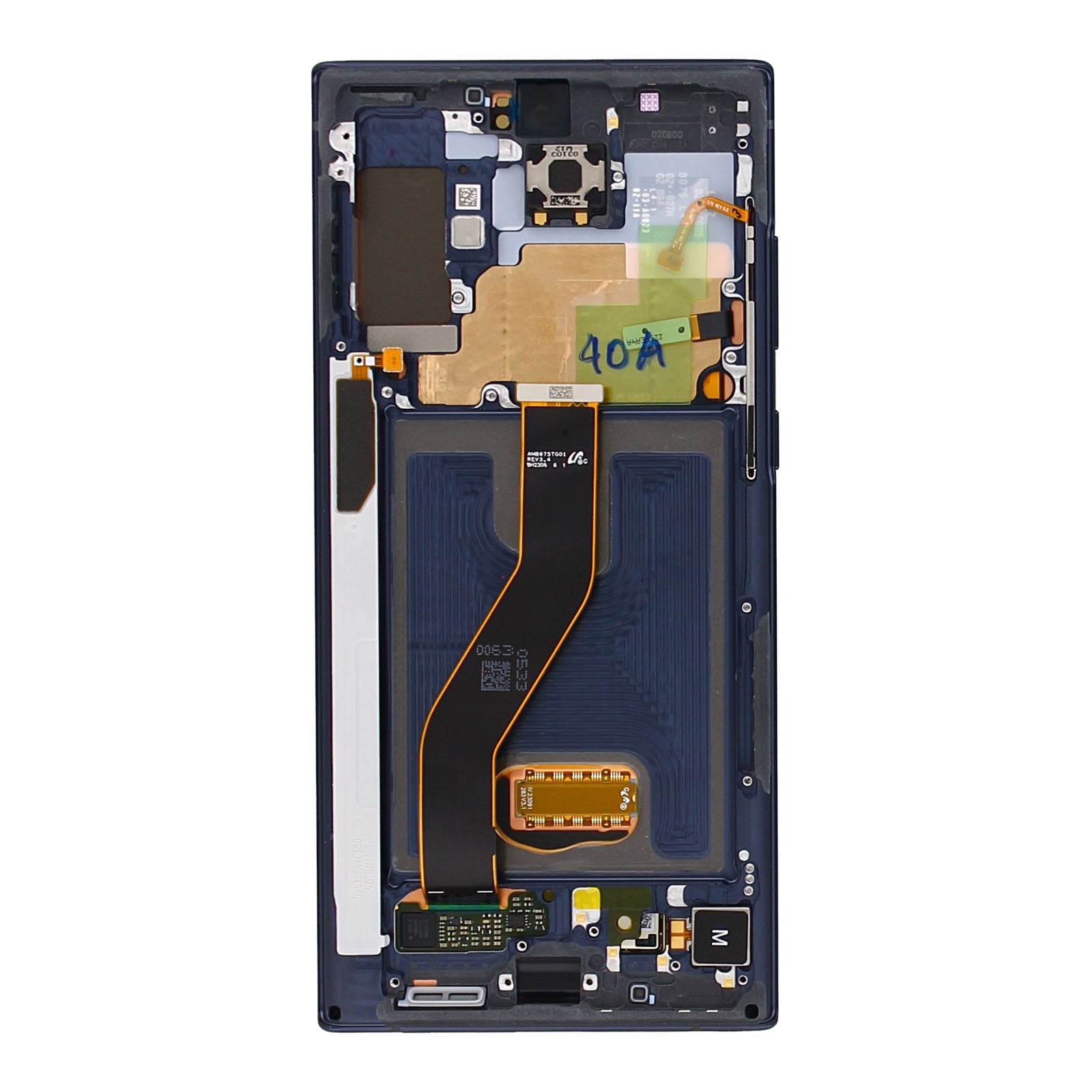 Samsung Galaxy Note 10 Plus N975F Display und Touchscreen-Digitizer mit Rahmen Aura Black Service Pack – Bild 2