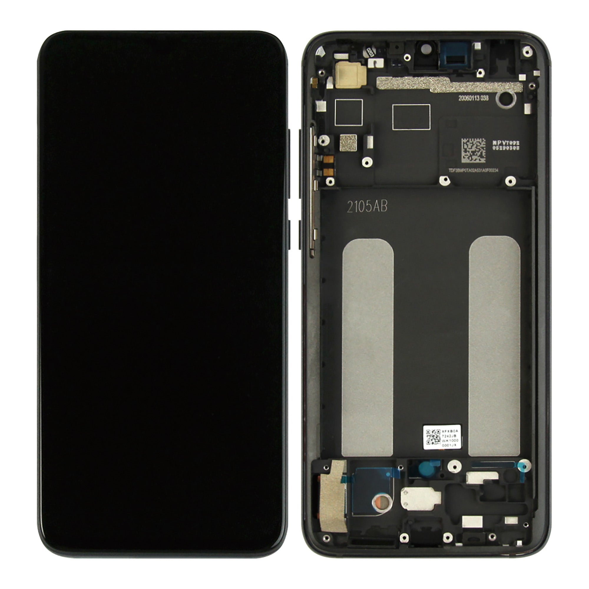Xiaomi Mi 9 Lite Display und Touchscreen-Digitizer mit Rahmen Black Service Pack – Bild 3