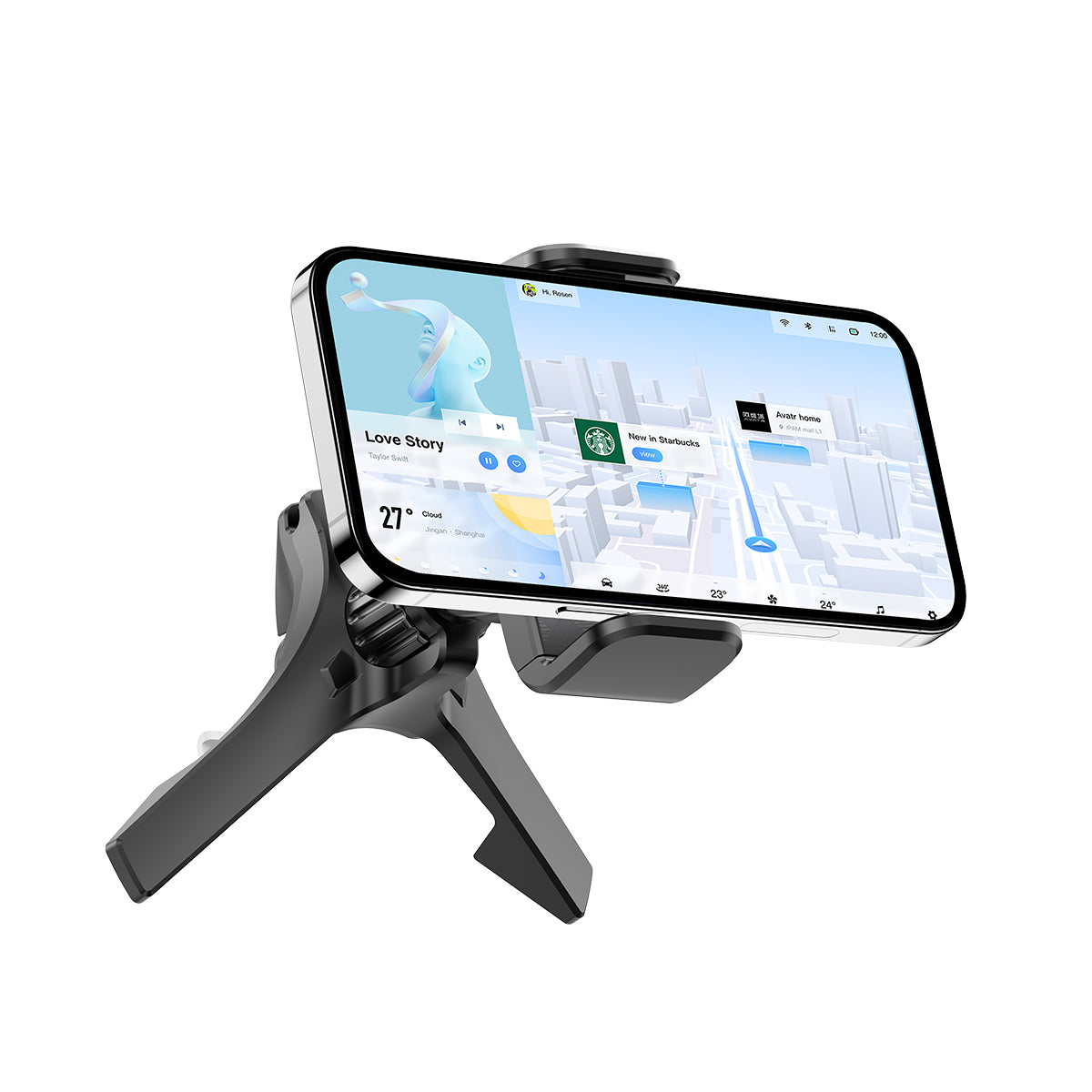 Rixus RXHW23 Car Air Vent Mobile Phone Holder für Mercedes Black – Bild 2
