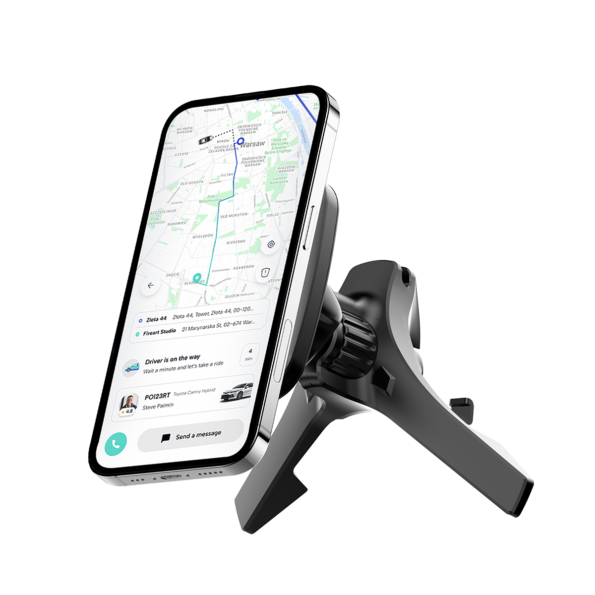 Rixus RXHM18 Magnetic Car Air Vent Phone Holder für Mercedes Black – Bild 2
