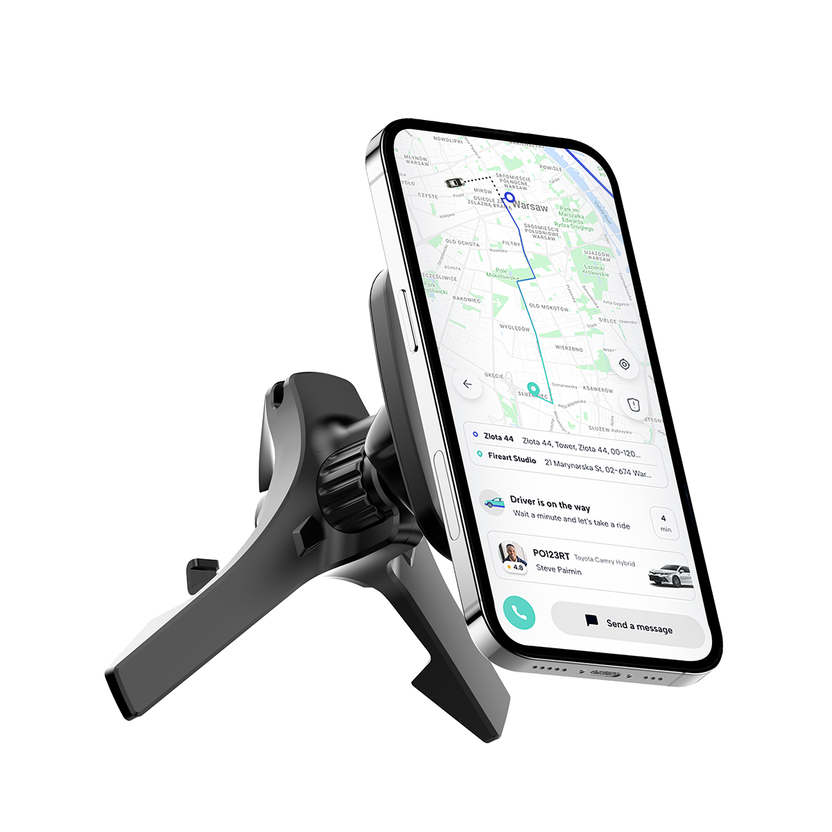 Rixus RXHM18 Magnetic Car Air Vent Phone Holder für Mercedes Black – Bild 3
