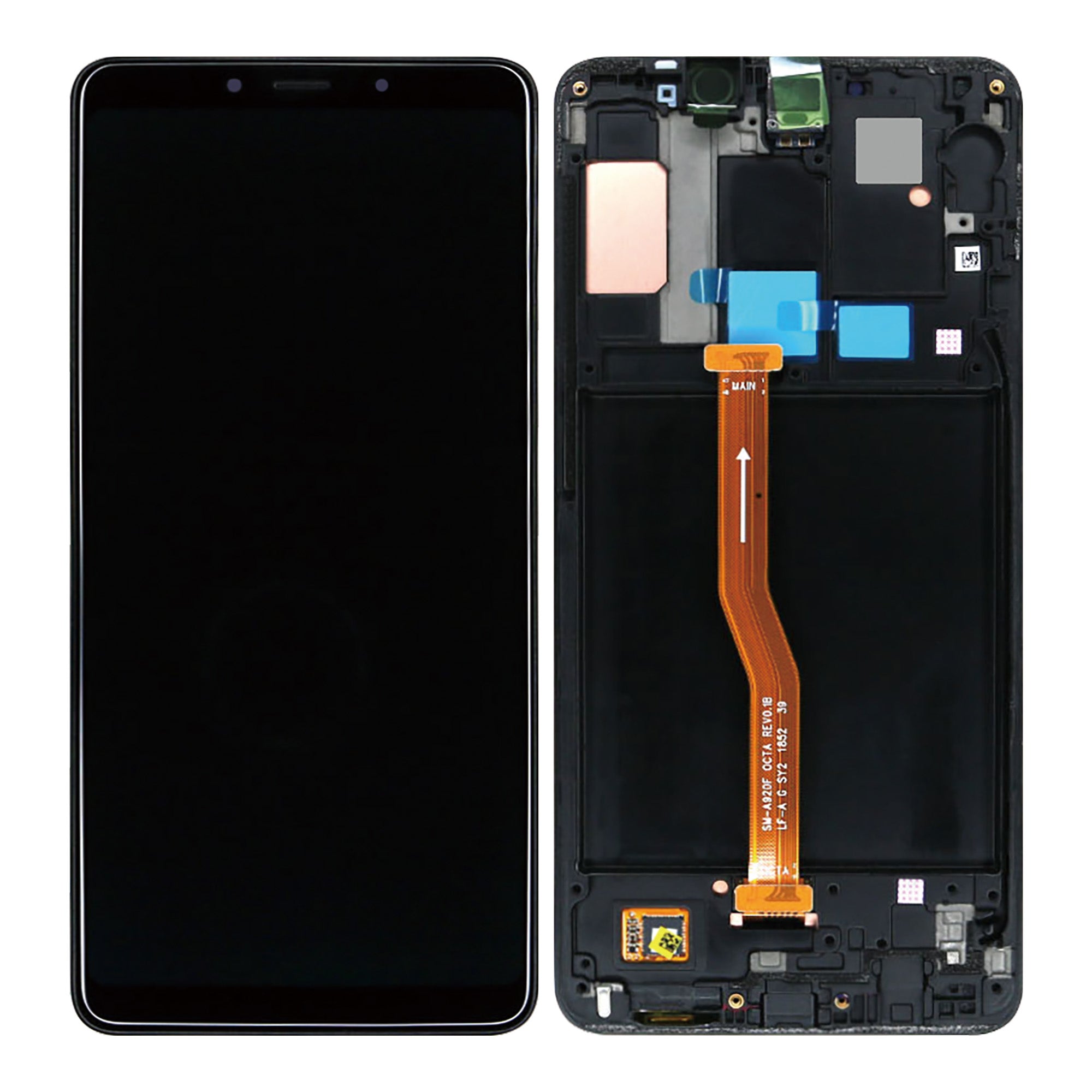 Samsung Galaxy A9, A9s A920F (2018) Display und Touchscreen-Digitizer mit Rahmen Black Service Pack – Bild 3