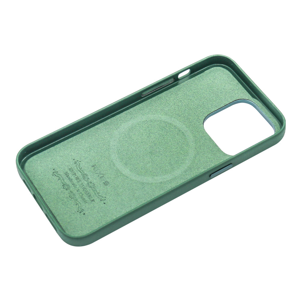Rixus Classic 02 Hülle mit MagSafe kompatibel für Apple iPhone 12 Pro Max Green – Bild 3
