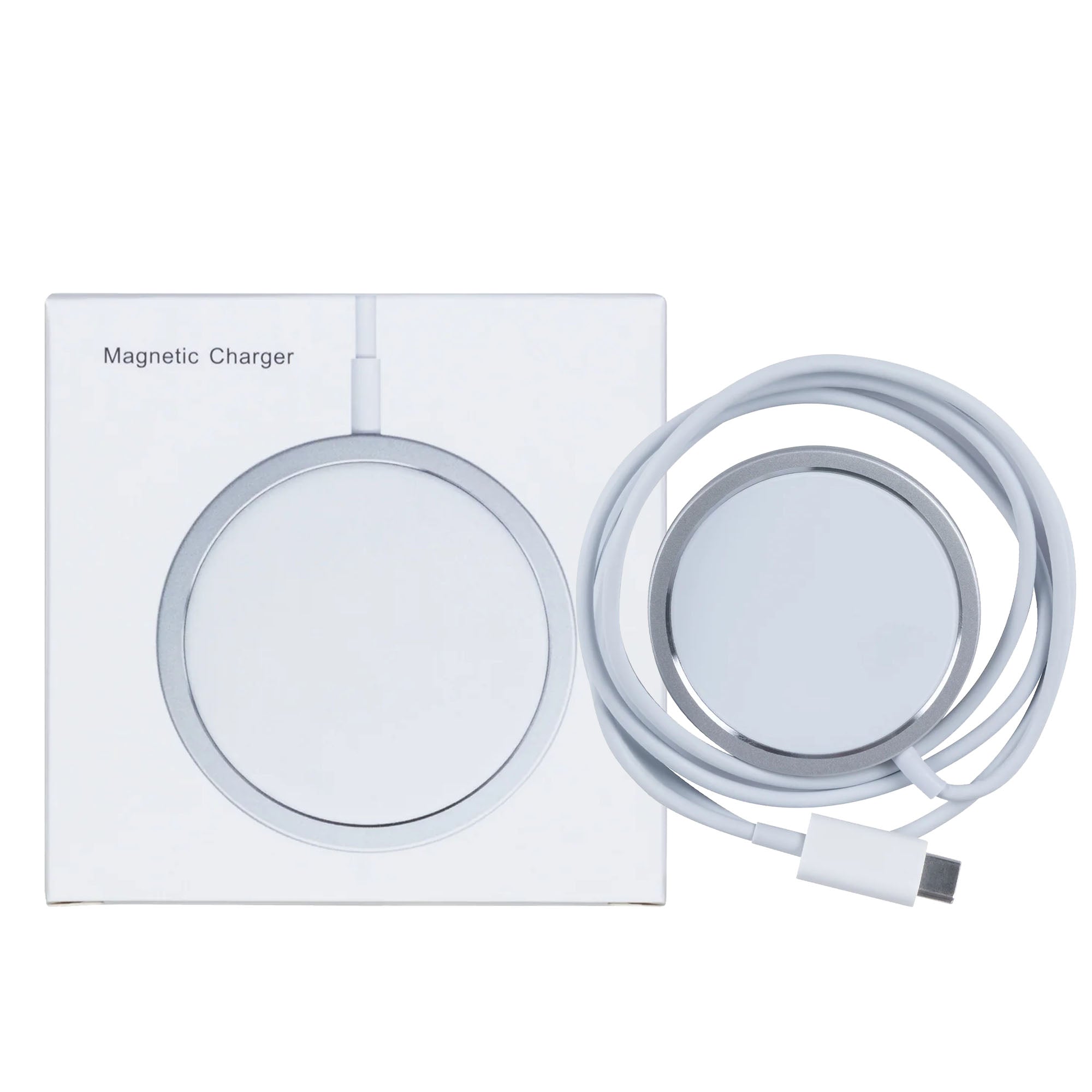 Für Apple iPhone 12 To 15 Series Safe Magnetic Fast Wireless Charger 15W White Verkaufsverpackung