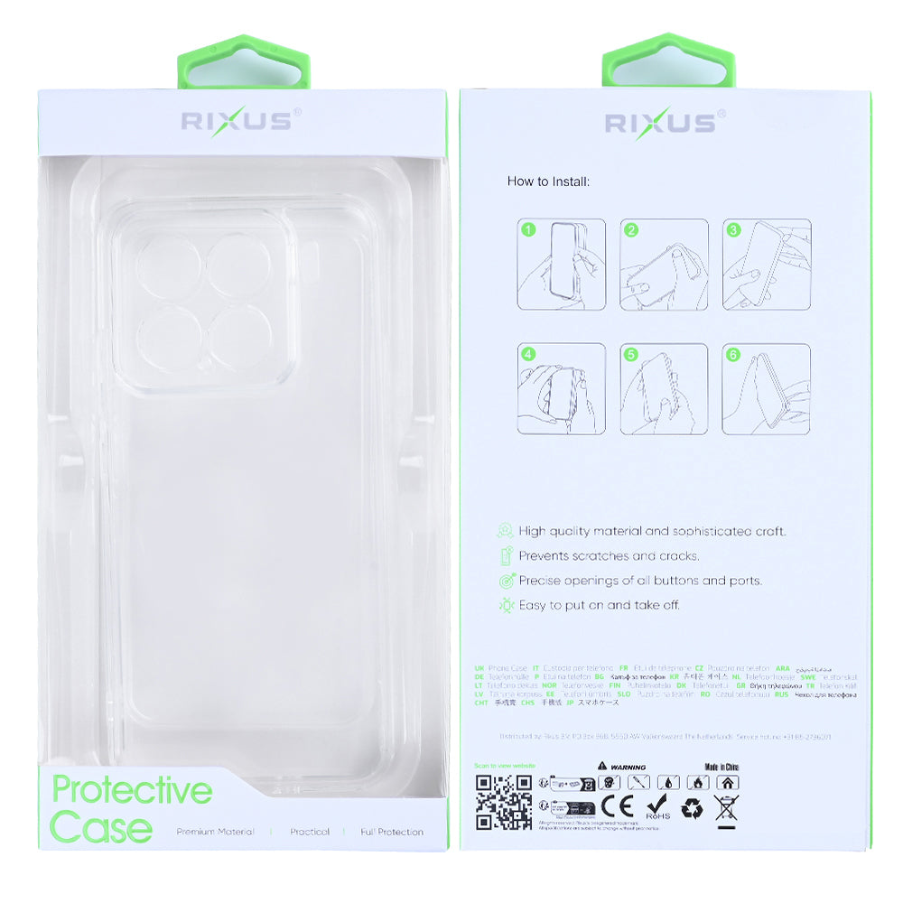 Rixus Anti-Burst Hülle für Xiaomi 15 Transparent – Bild 6