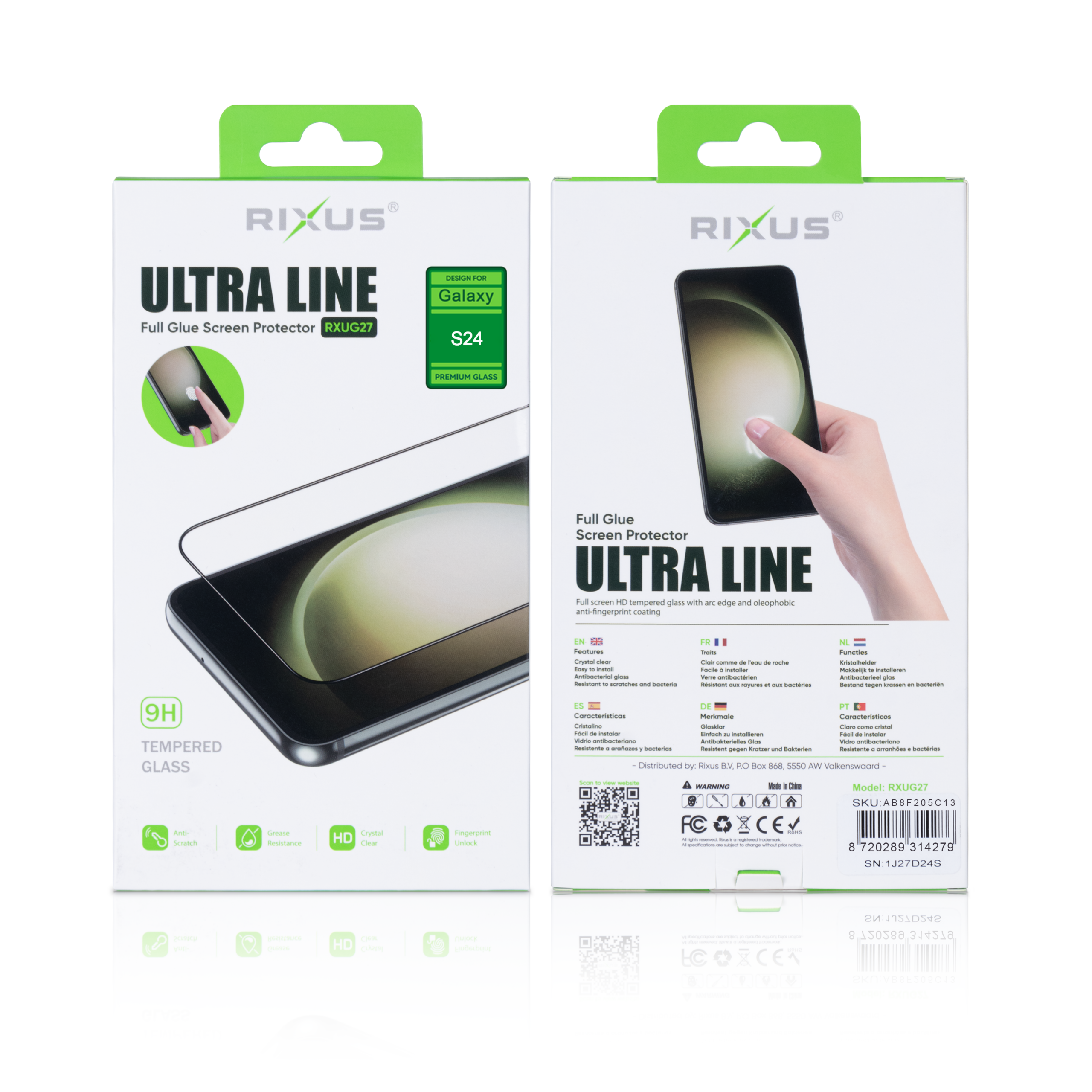Rixus Clear HD Ultra Line Panzerglas für Samsung Galaxy S24, S25 – Bild 2