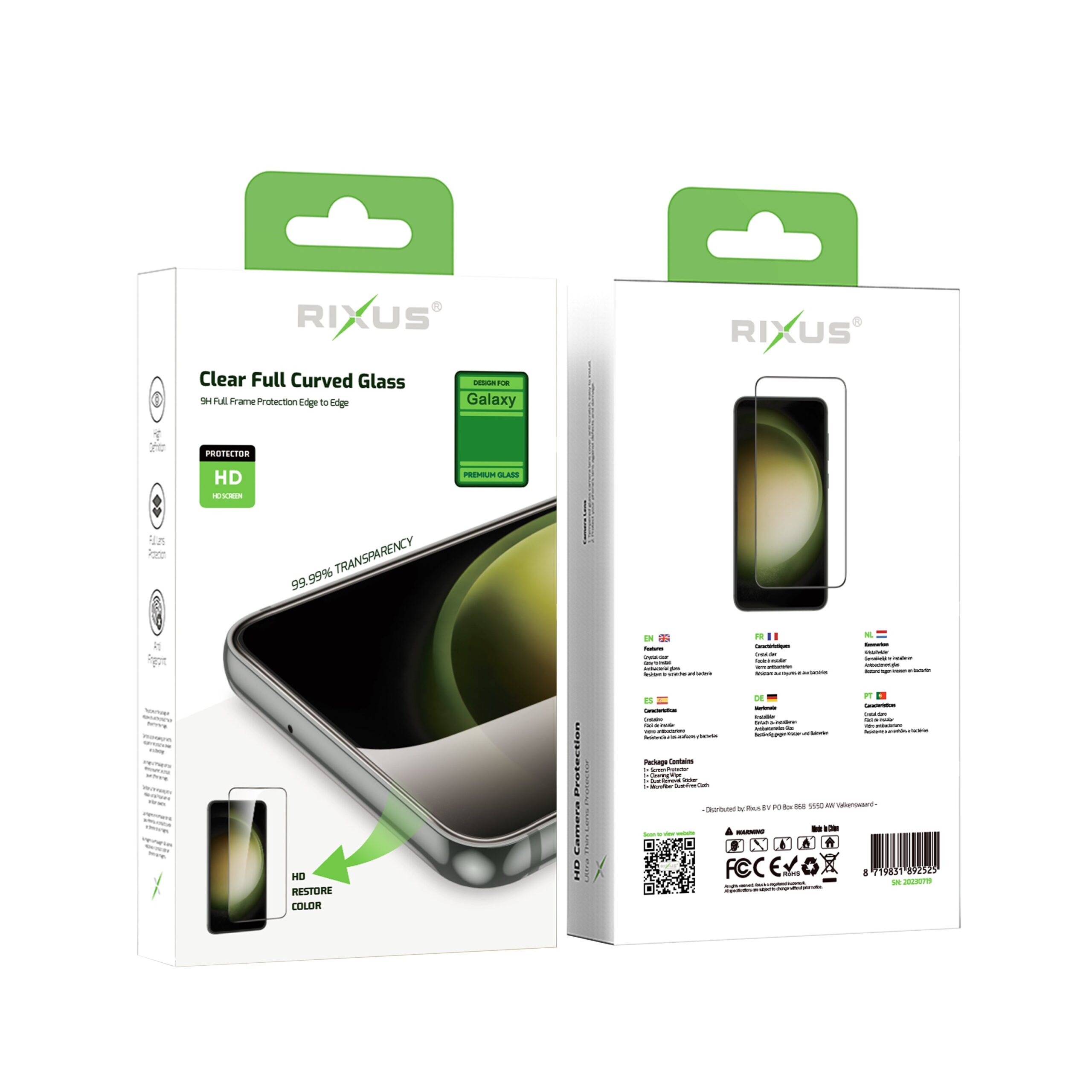 Rixus Clear HD Full Curved Edge Panzerglas für Samsung Galaxy A05s – Bild 4