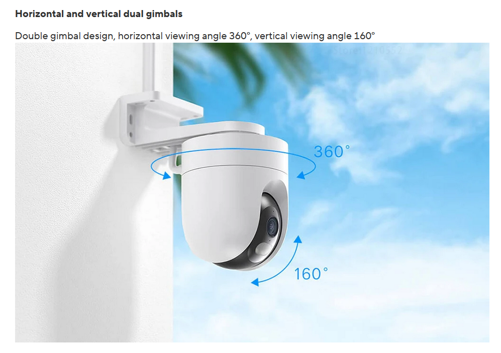 Xiaomi CW400 Outdoor Kamera mit Light Warning – Bild 5