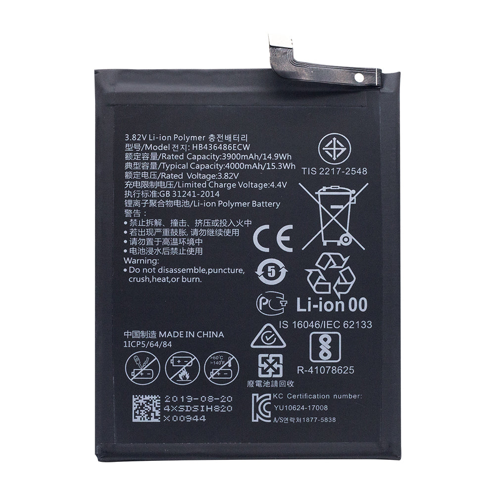 Huawei P20 Pro,Mate 10,Mate 10Pro,View 20,Mate 20RS,Honor 20Pro, Mate20 Akku HB436486ECW OEM