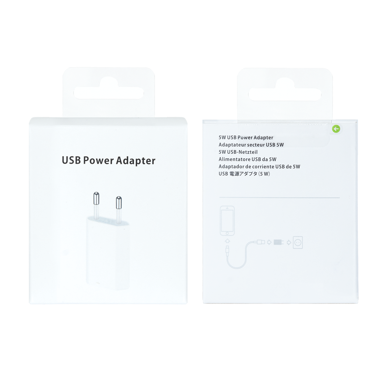 Für Apple iPhone Netzteil 1.0A (A+) A1400 White Verkaufsverpackung – Bild 5